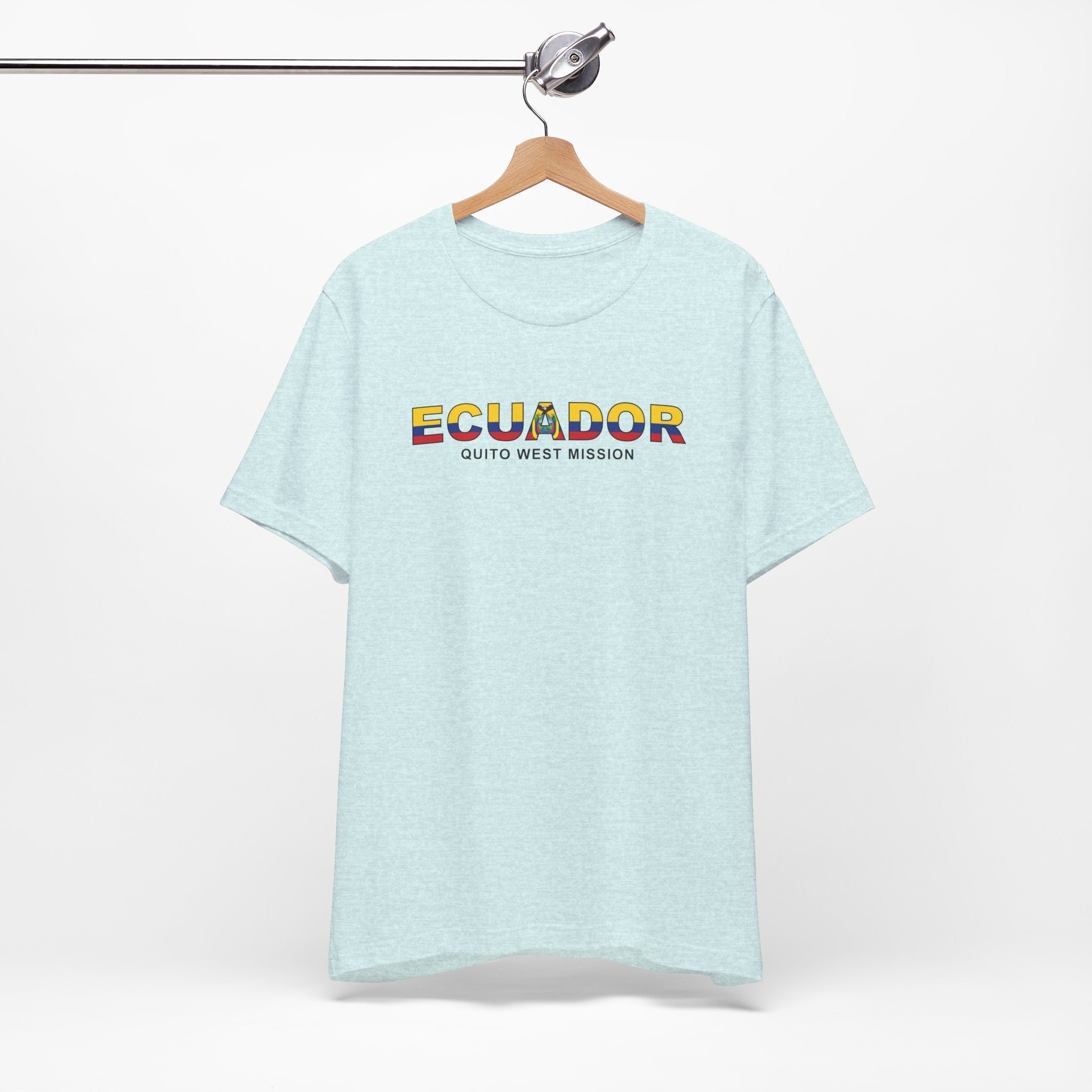 Ecuador Quito West Mission Flag Title T-shirt - Mission Wishlist - LDS Missionary Gift Store