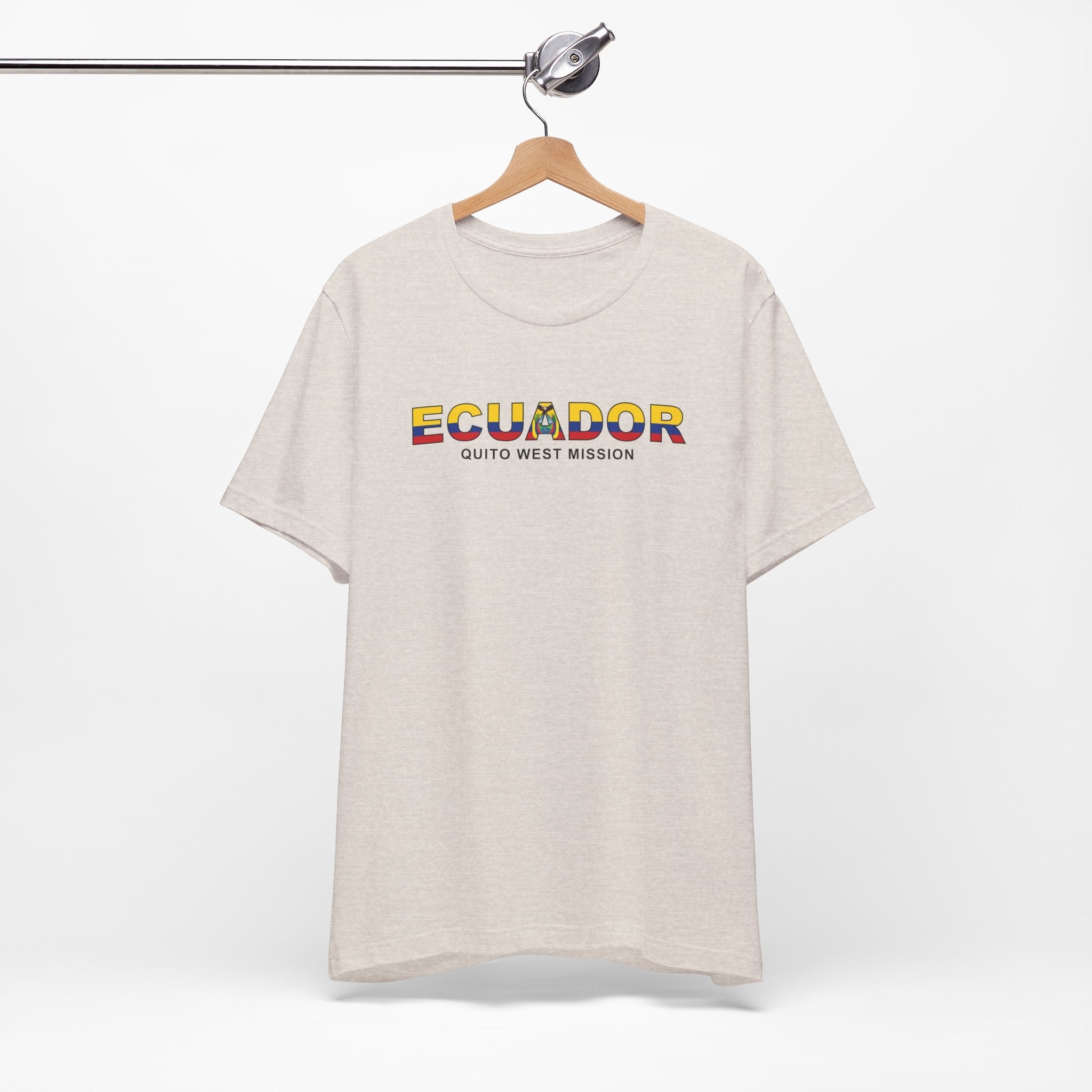 Ecuador Quito West Mission Flag Title T-shirt - Mission Wishlist - LDS Missionary Gift Store