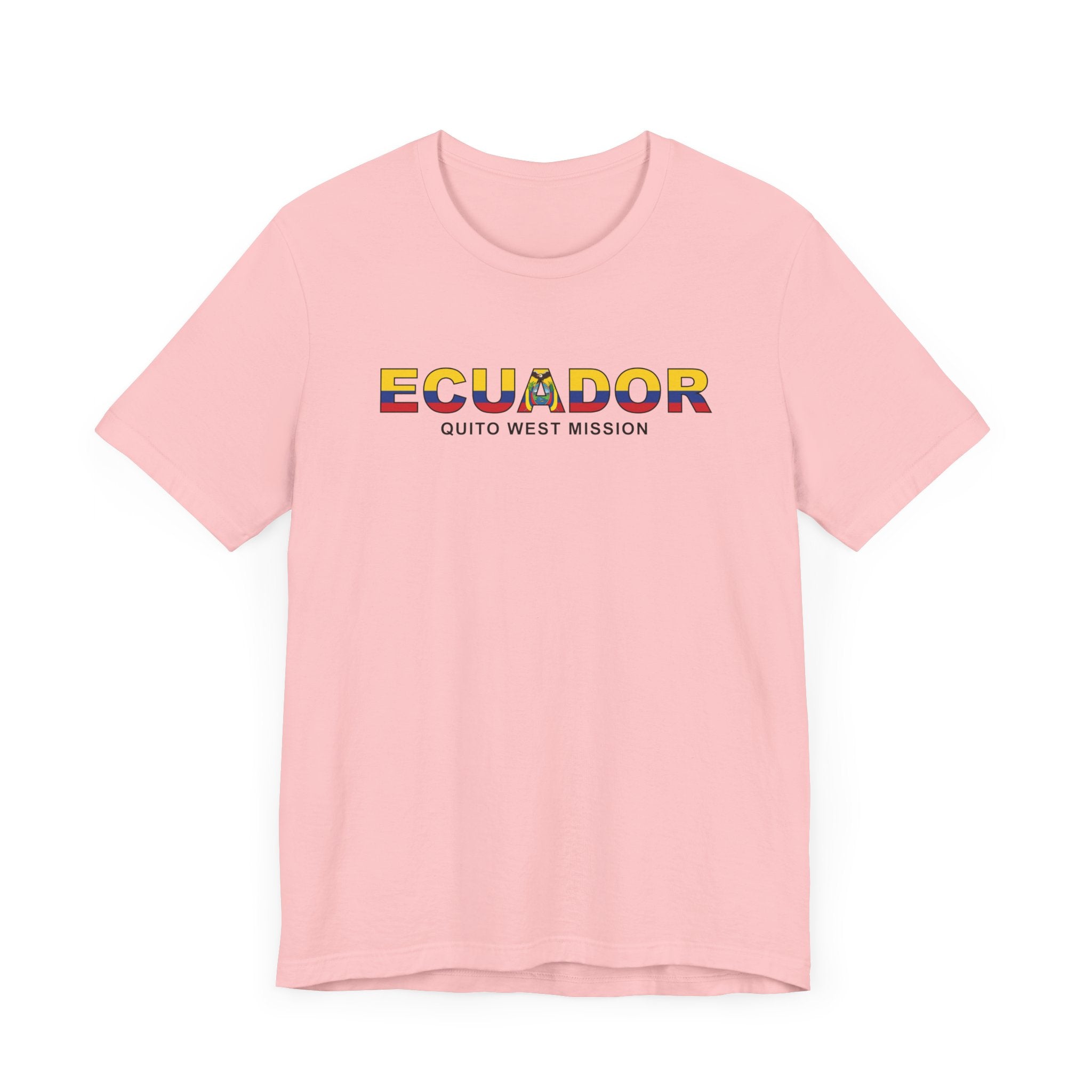 Ecuador Quito West Mission Flag Title T-shirt - Mission Wishlist - LDS Missionary Gift Store