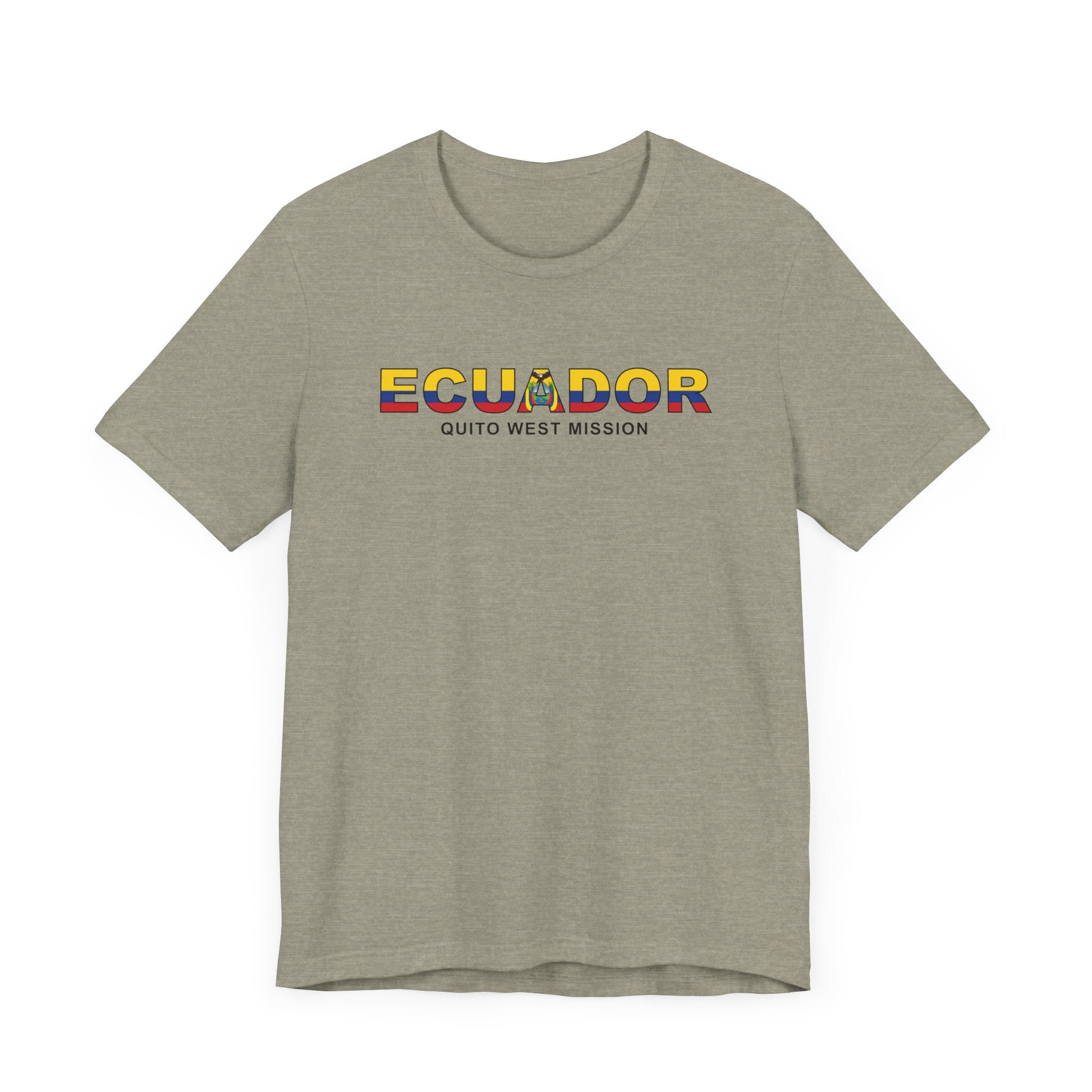 Ecuador Quito West Mission Flag Title T-shirt - Mission Wishlist - LDS Missionary Gift Store