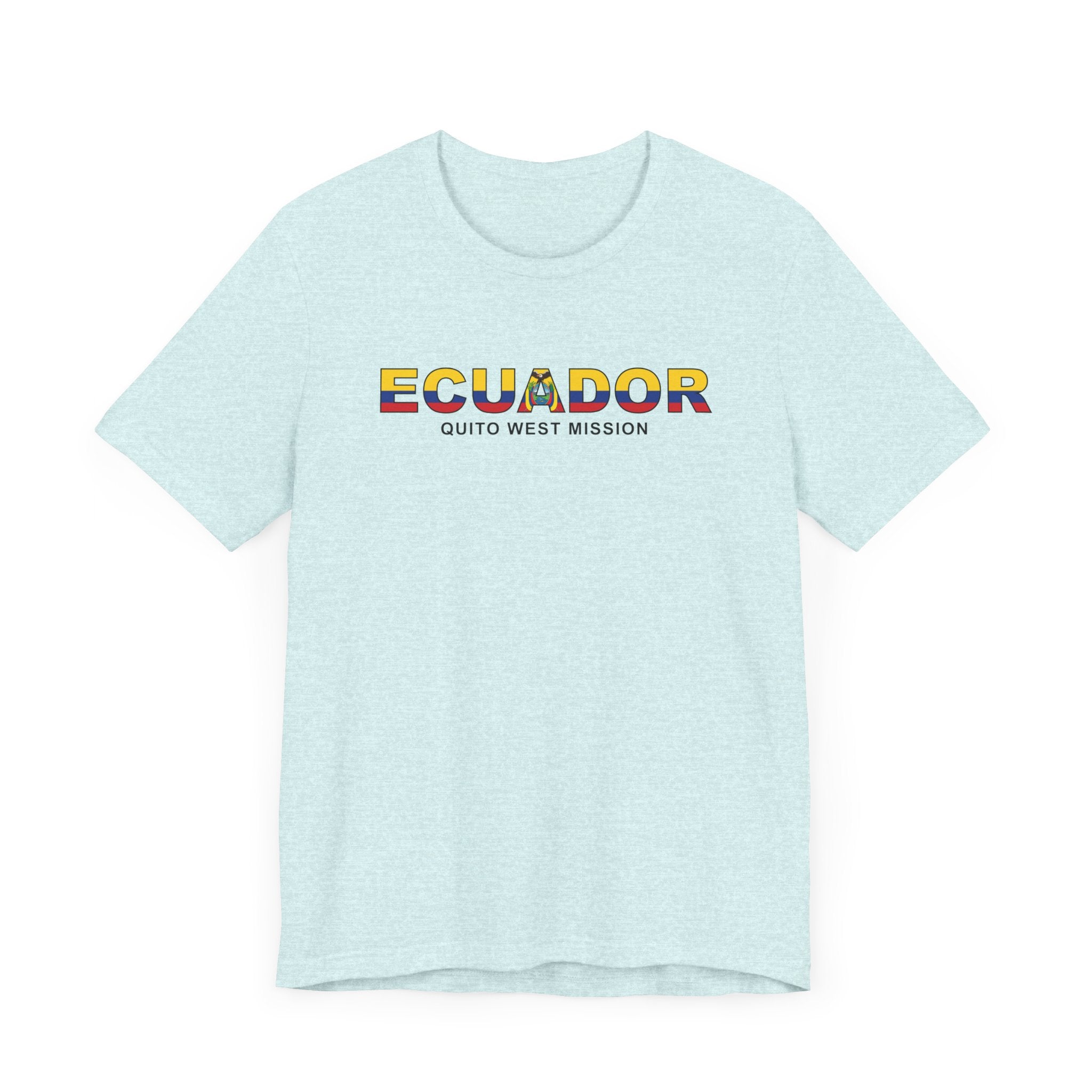 Ecuador Quito West Mission Flag Title T-shirt - Mission Wishlist - LDS Missionary Gift Store