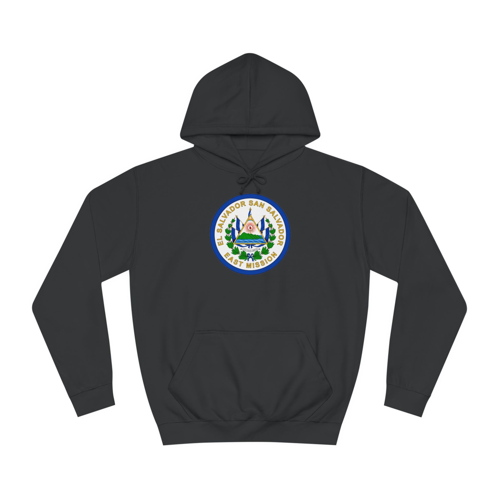 El Salvador San Salvador East Mission Flag Logo (White Border) College Hoodie - Mission Wishlist - LDS Missionary Gift Store