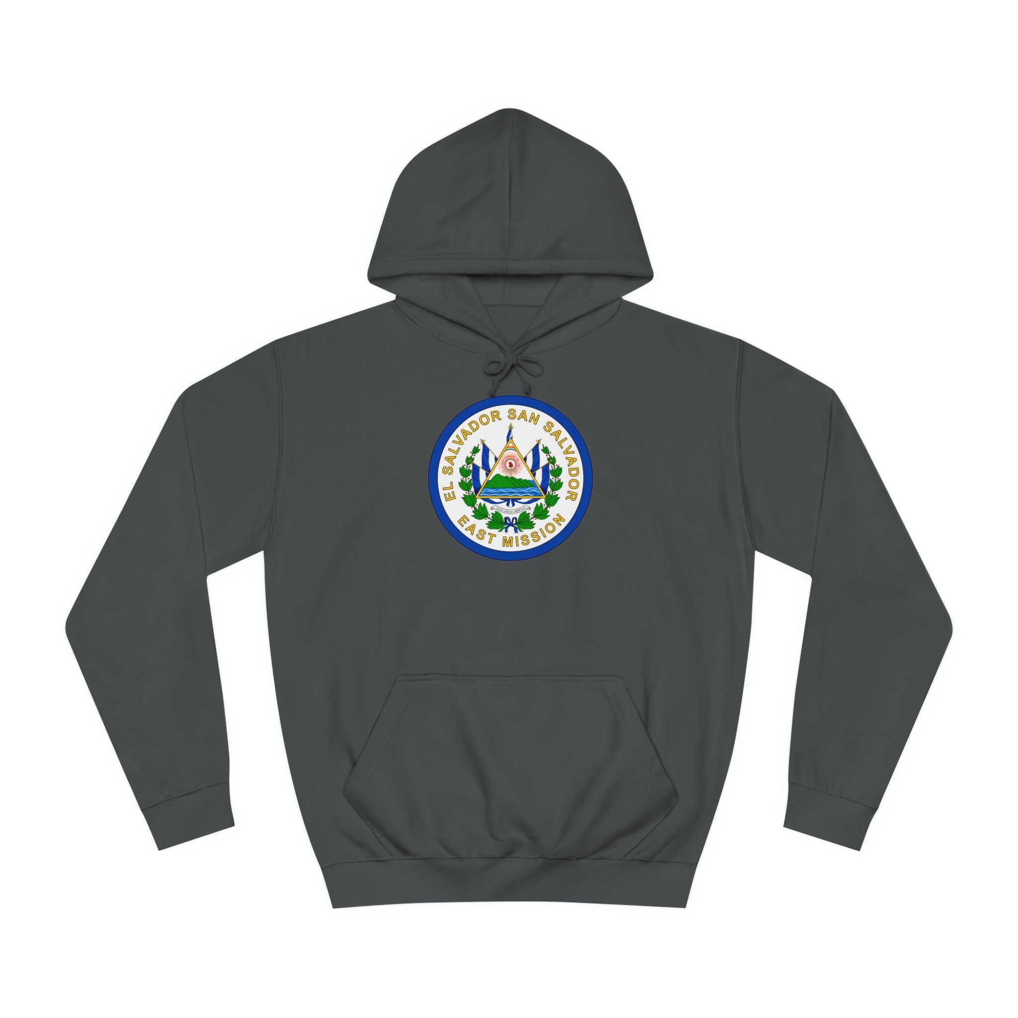 El Salvador San Salvador East Mission Flag Logo (White Border) College Hoodie - Mission Wishlist - LDS Missionary Gift Store