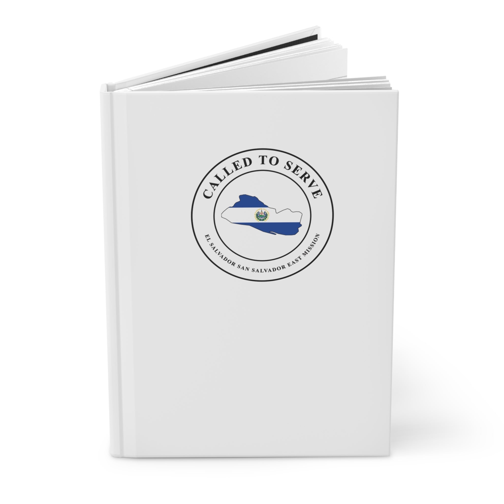 El Salvador San Salvador East Mission Flag Map Called to Serve White Hardcover Journal Matte - Mission Wishlist - LDS Missionary Gift Store