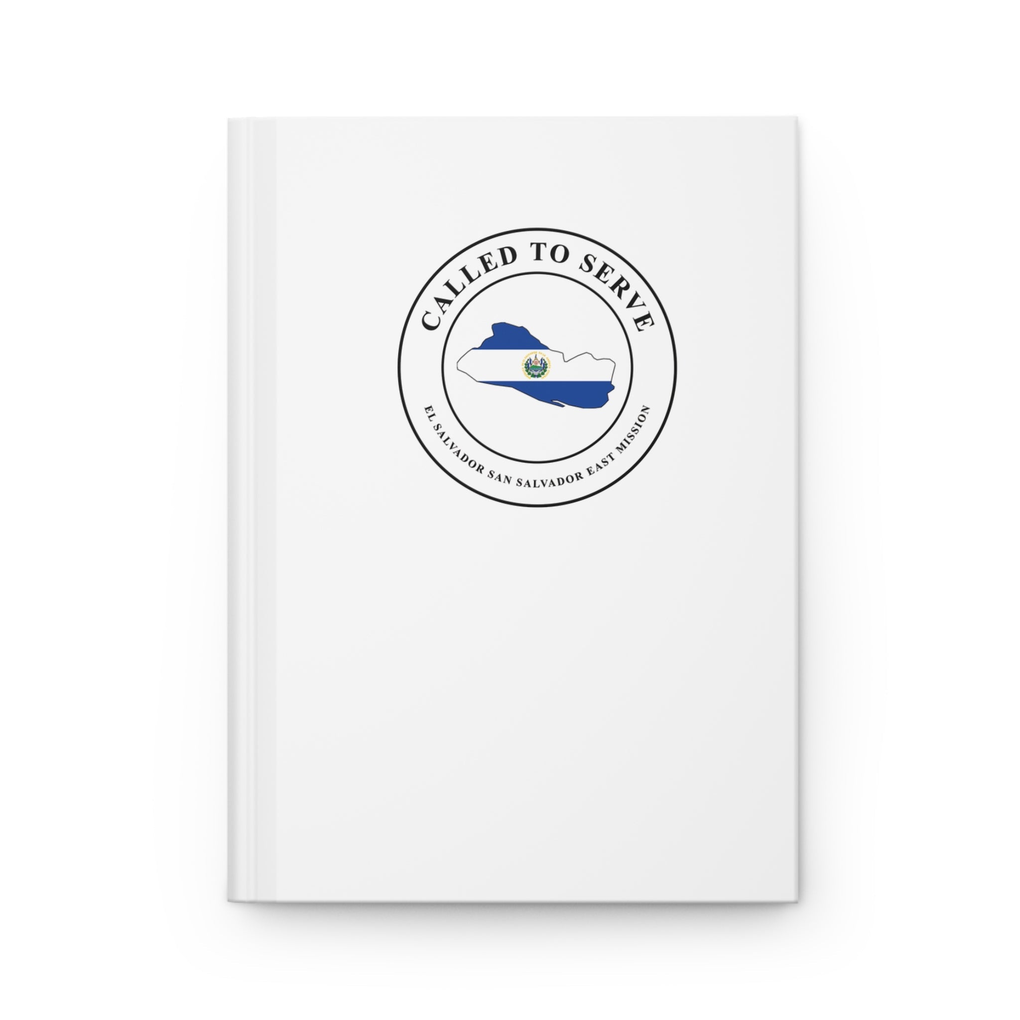 El Salvador San Salvador East Mission Flag Map Called to Serve White Hardcover Journal Matte - Mission Wishlist - LDS Missionary Gift Store