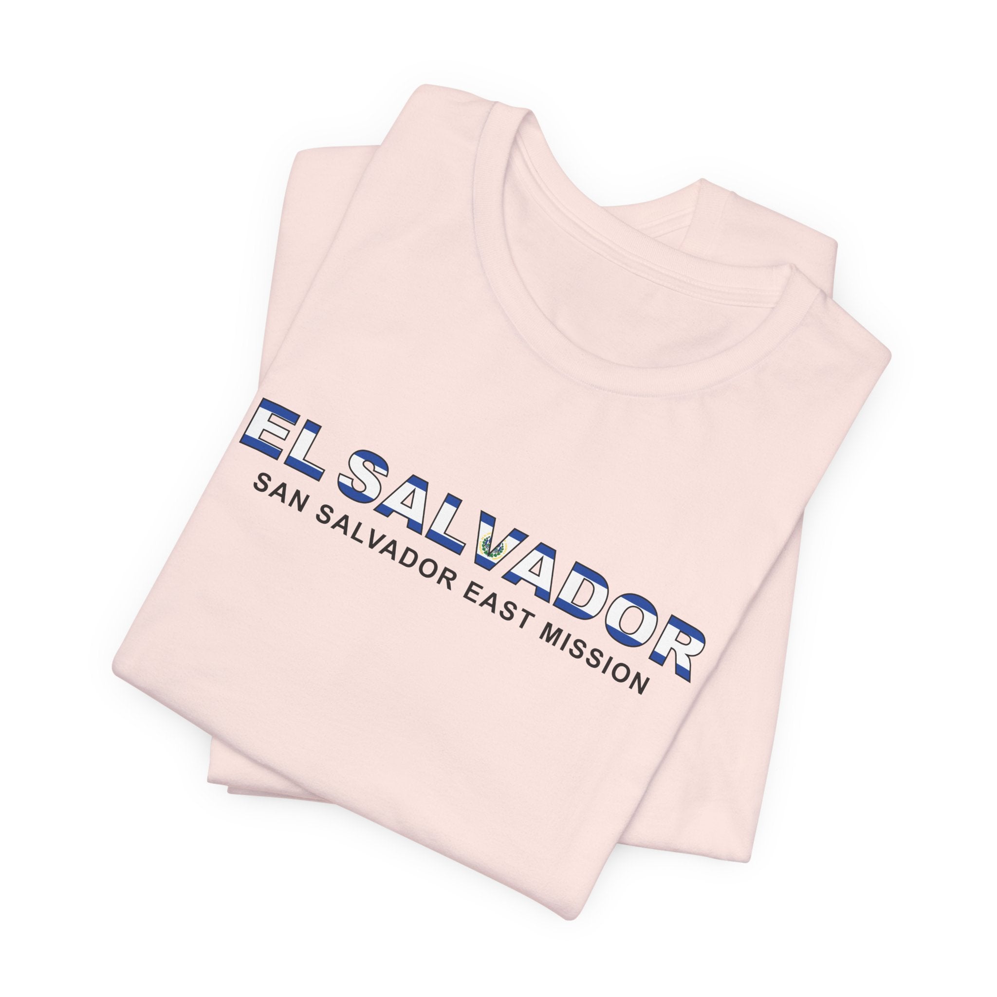 El Salvador San Salvador East Mission Flag Title T-shirt - Mission Wishlist - LDS Missionary Gift Store