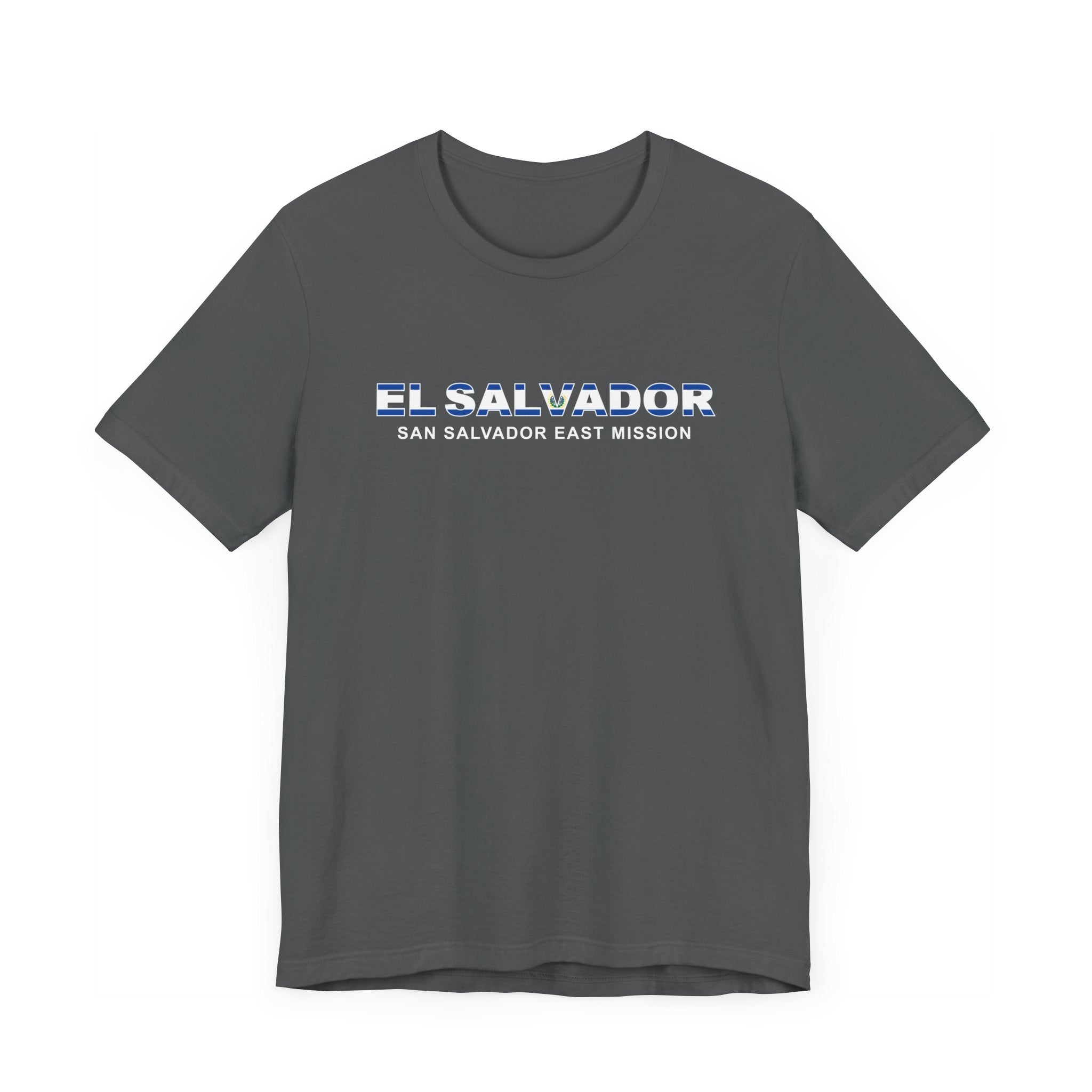El Salvador San Salvador East Mission Flag Title T-shirt - Mission Wishlist - LDS Missionary Gift Store