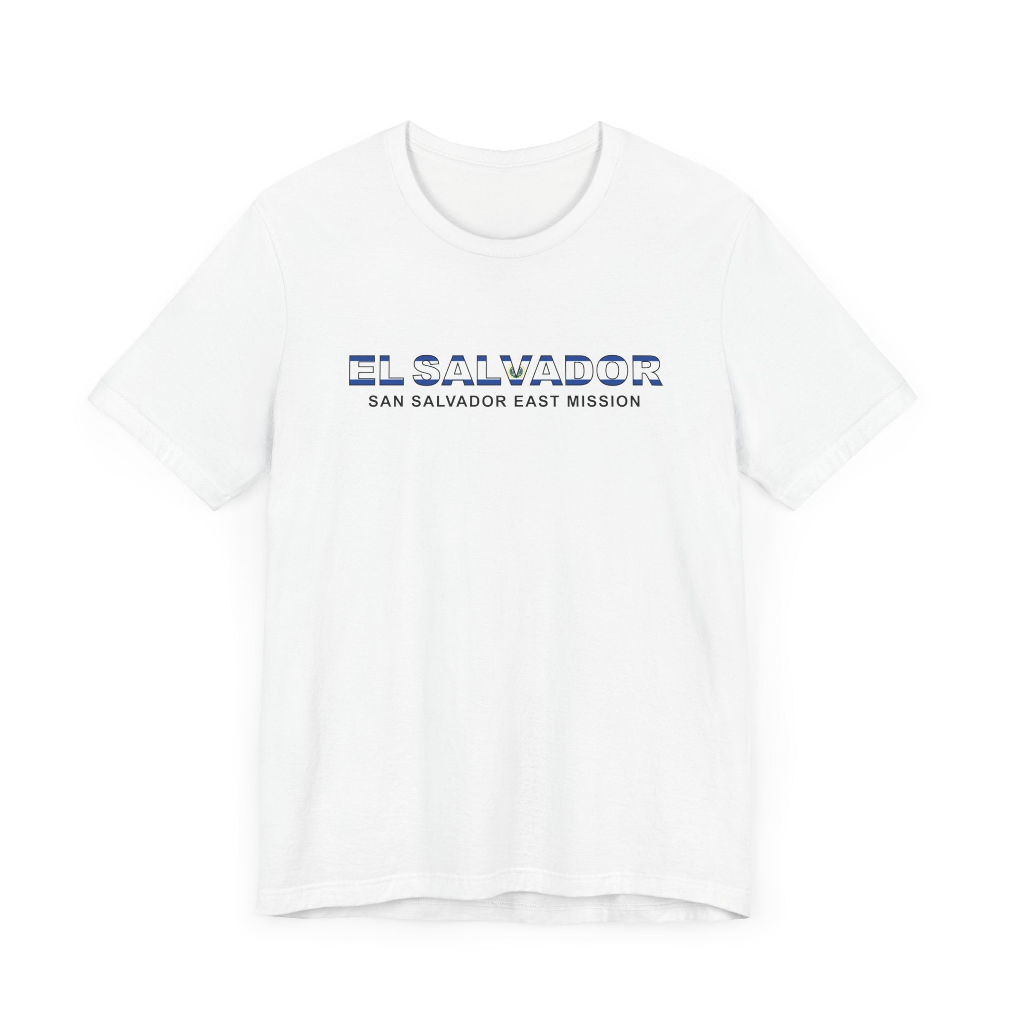 El Salvador San Salvador East Mission Flag Title T-shirt - Mission Wishlist - LDS Missionary Gift Store