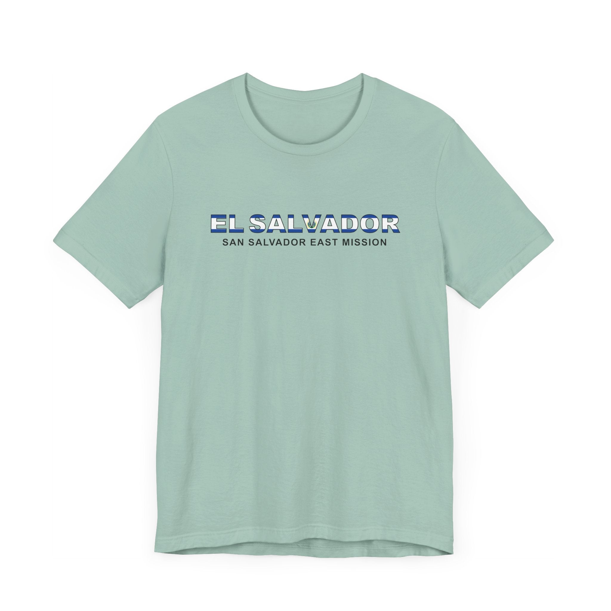 El Salvador San Salvador East Mission Flag Title T-shirt - Mission Wishlist - LDS Missionary Gift Store