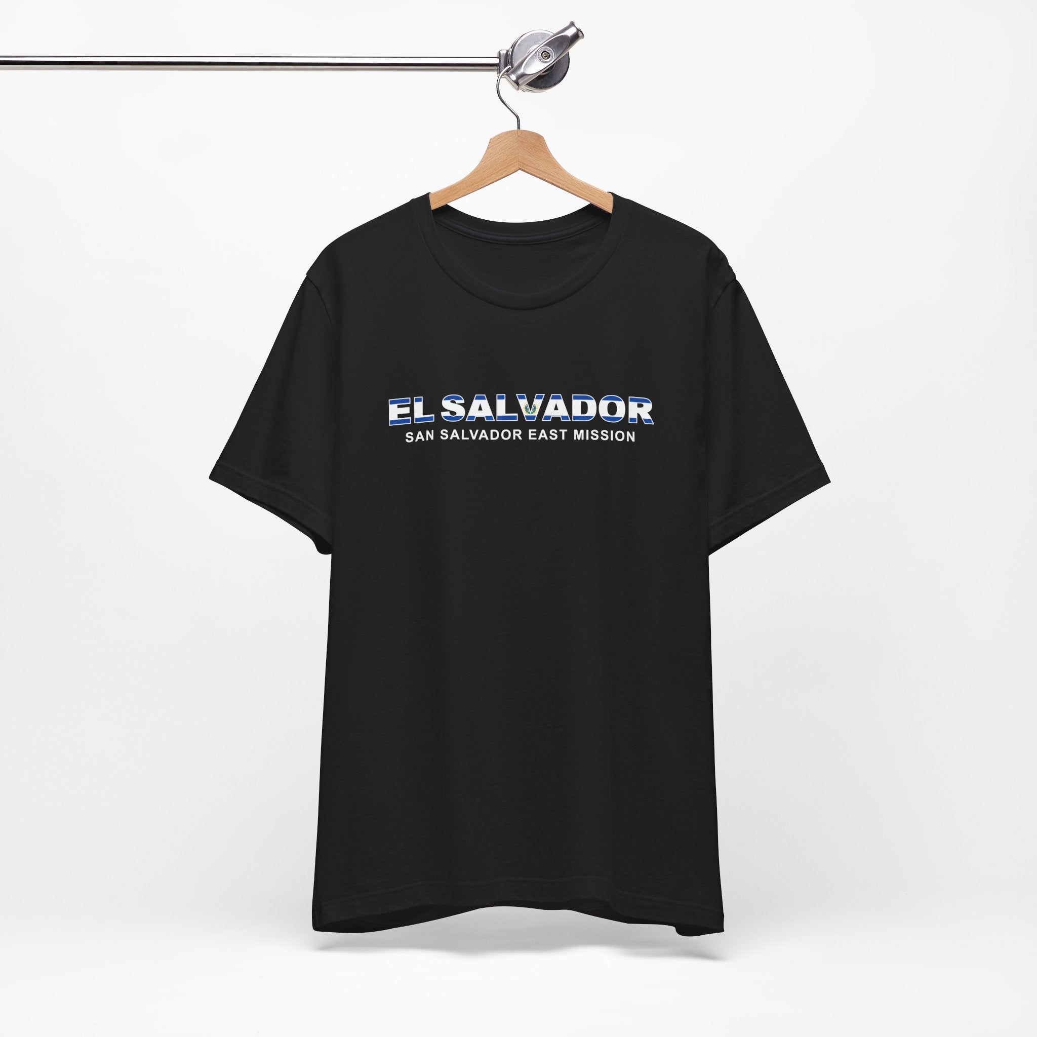 El Salvador San Salvador East Mission Flag Title T-shirt - Mission Wishlist - LDS Missionary Gift Store