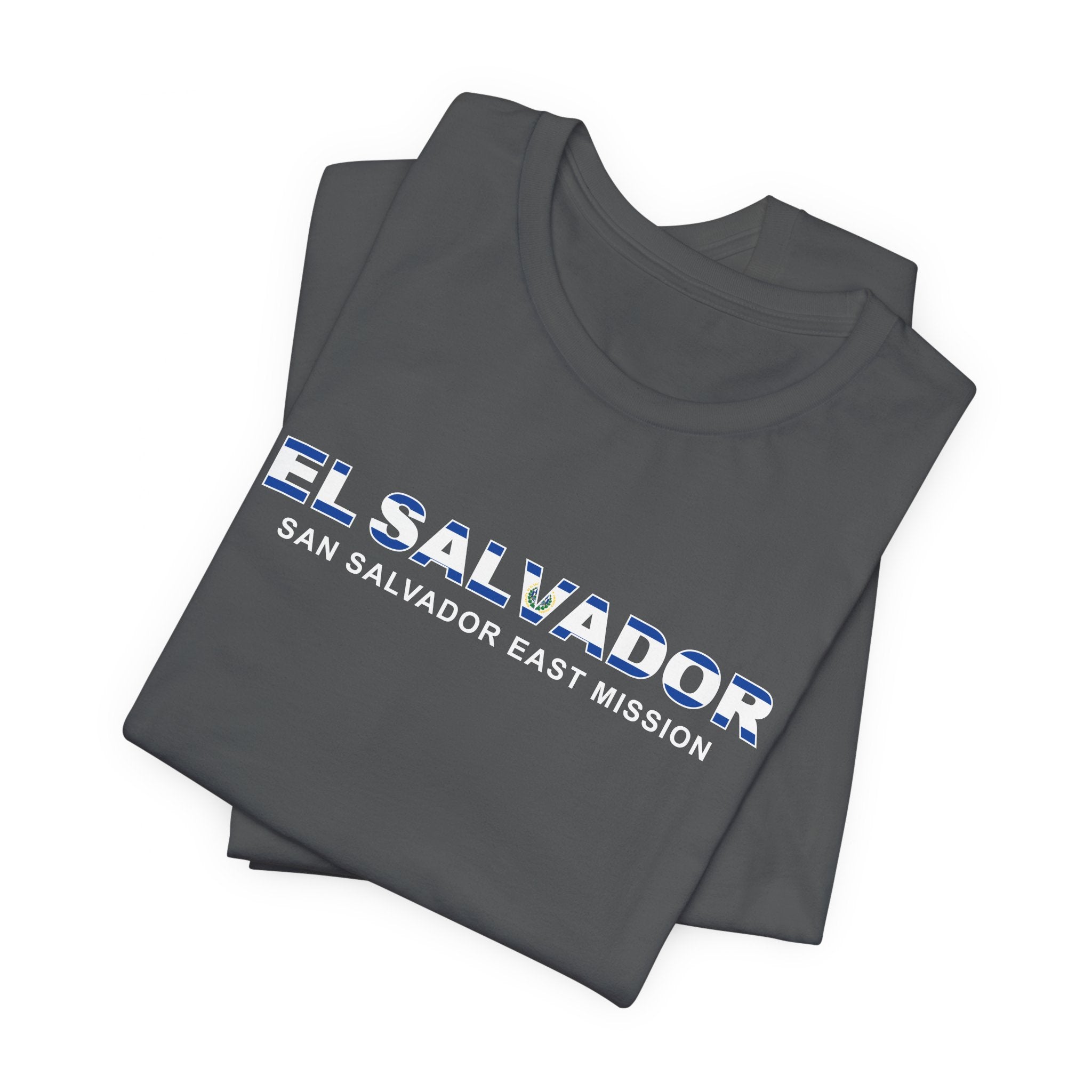 El Salvador San Salvador East Mission Flag Title T-shirt - Mission Wishlist - LDS Missionary Gift Store