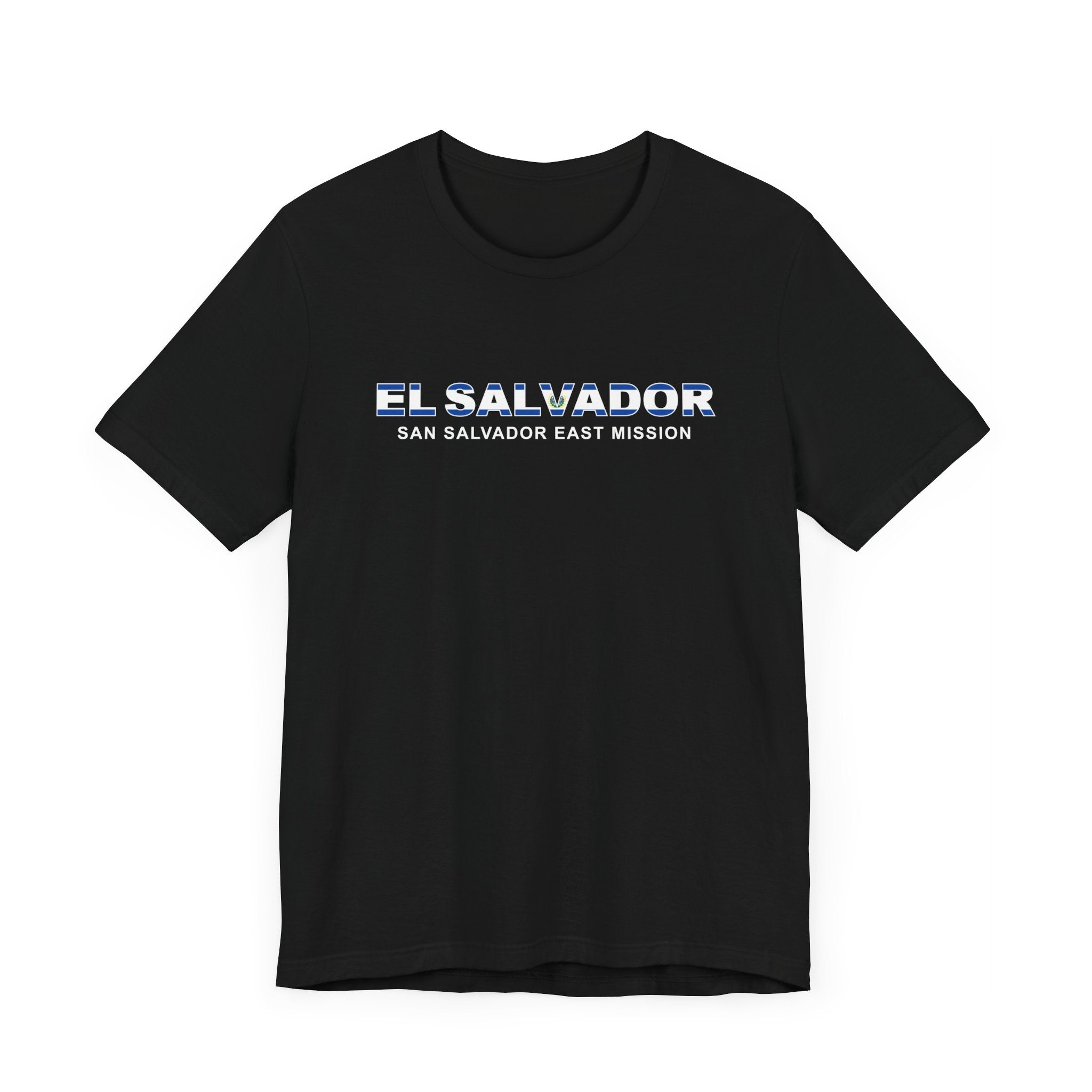 El Salvador San Salvador East Mission Flag Title T-shirt - Mission Wishlist - LDS Missionary Gift Store