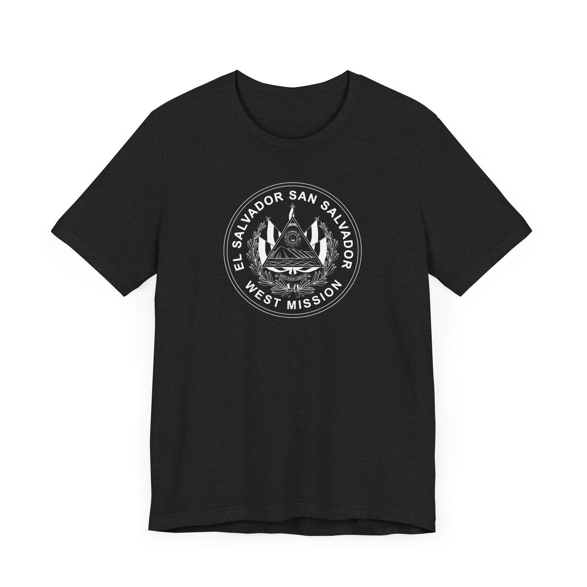 El Salvador San Salvador West Mission Circular Monochrome Logo T-Shirt - Mission Wishlist - LDS Missionary Gift Store