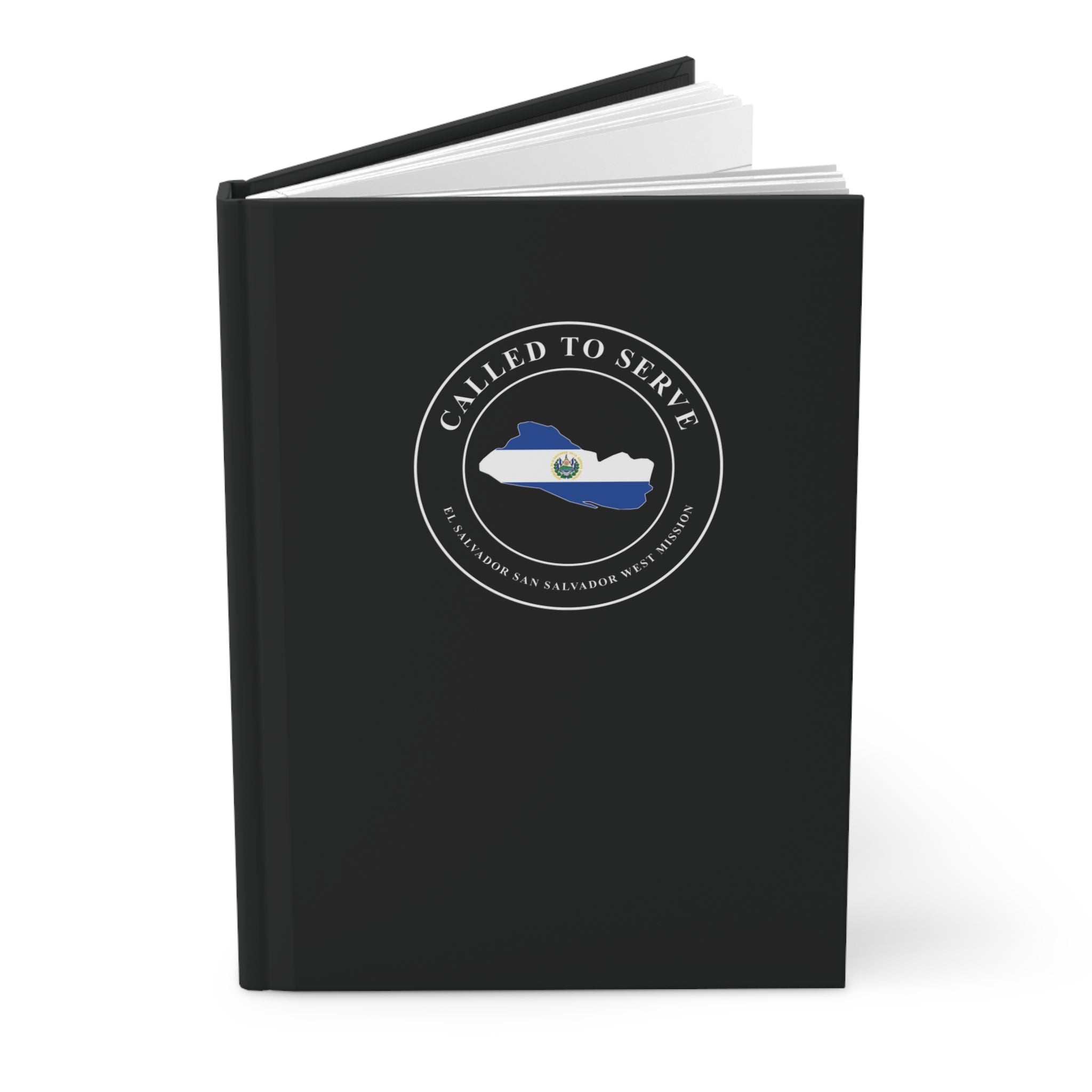 El Salvador San Salvador West Mission Flag Map Called to Serve Black Hardcover Journal Matte - Mission Wishlist - LDS Missionary Gift Store