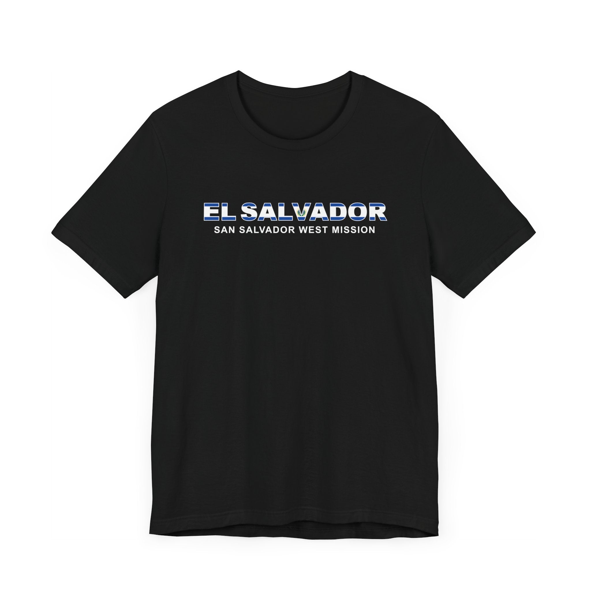 El Salvador San Salvador West Mission Flag Title T-shirt - Mission Wishlist - LDS Missionary Gift Store
