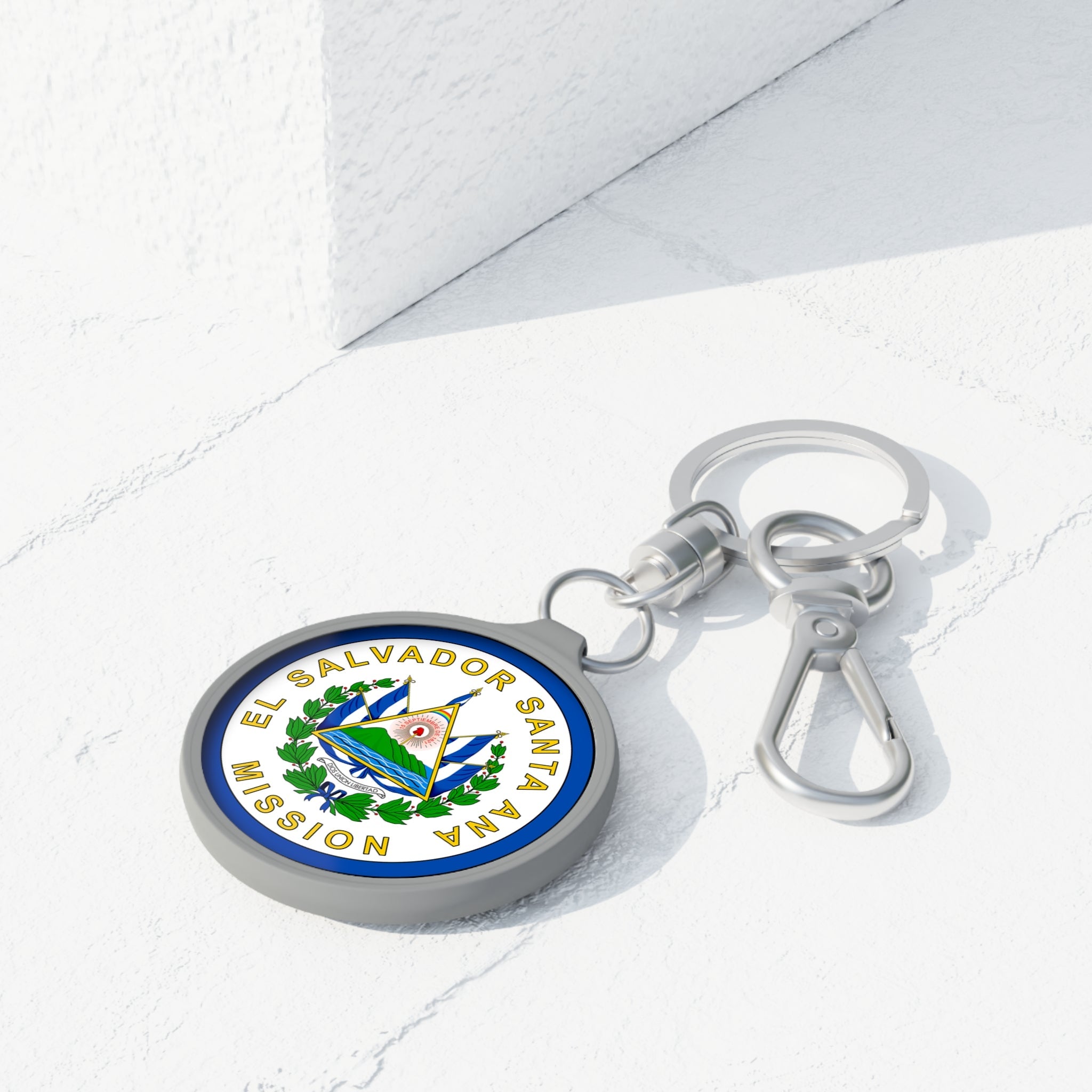 El Salvador Santa Ana Mission Circle Flag Key Tag - Mission Wishlist - LDS Missionary Gift Store