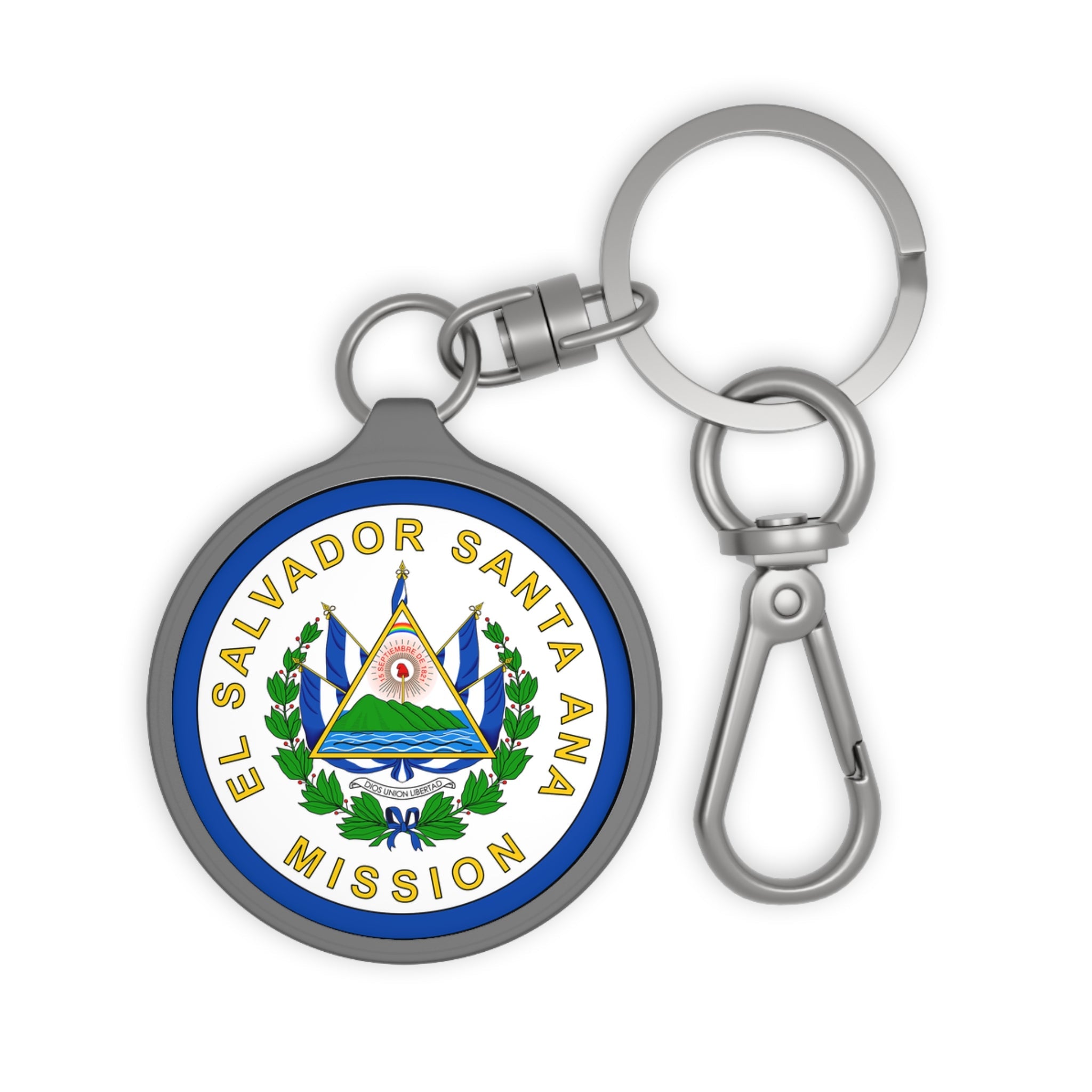 El Salvador Santa Ana Mission Circle Flag Key Tag - Mission Wishlist - LDS Missionary Gift Store