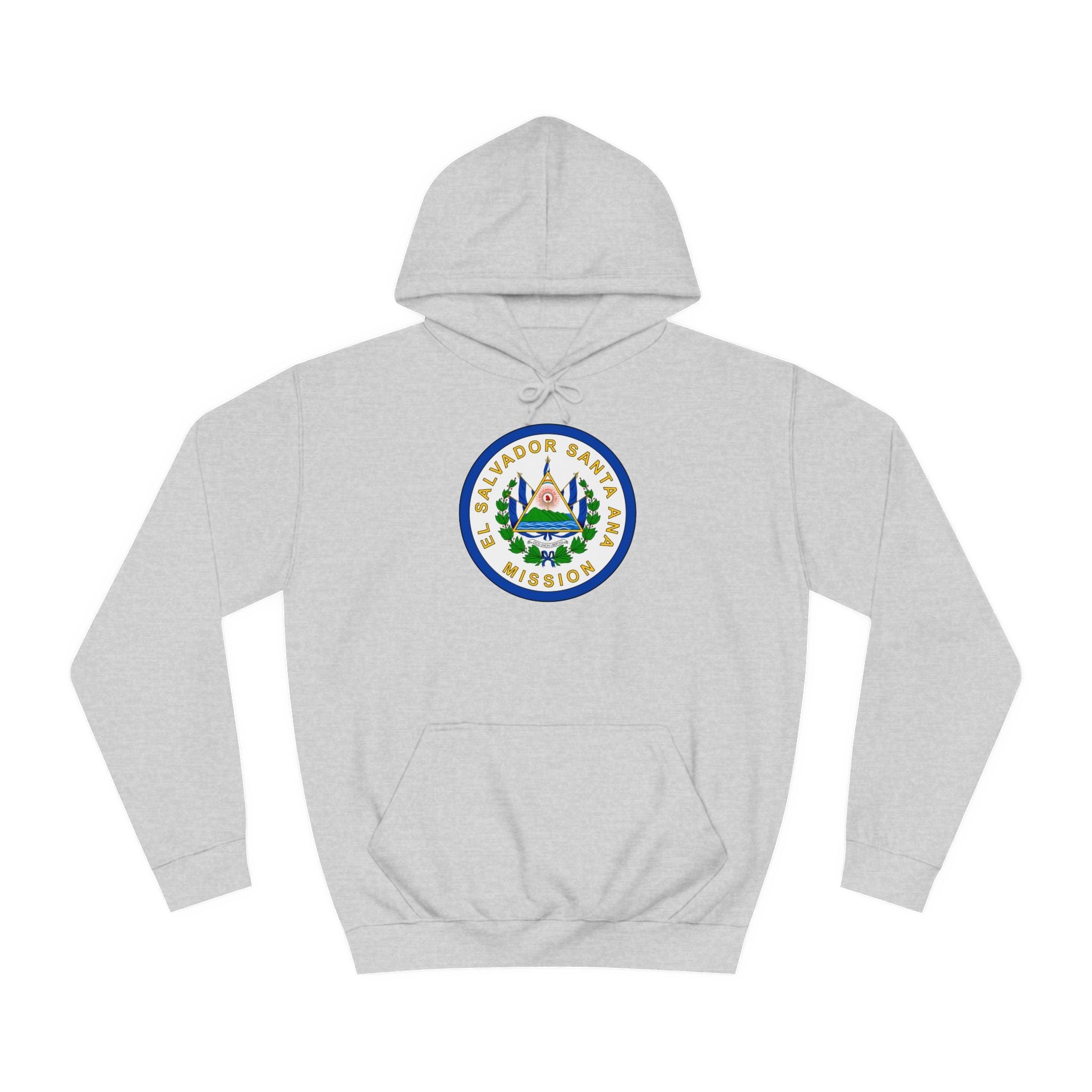 El Salvador Santa Ana Mission Flag Logo (White Border) College Hoodie - Mission Wishlist - LDS Missionary Gift Store