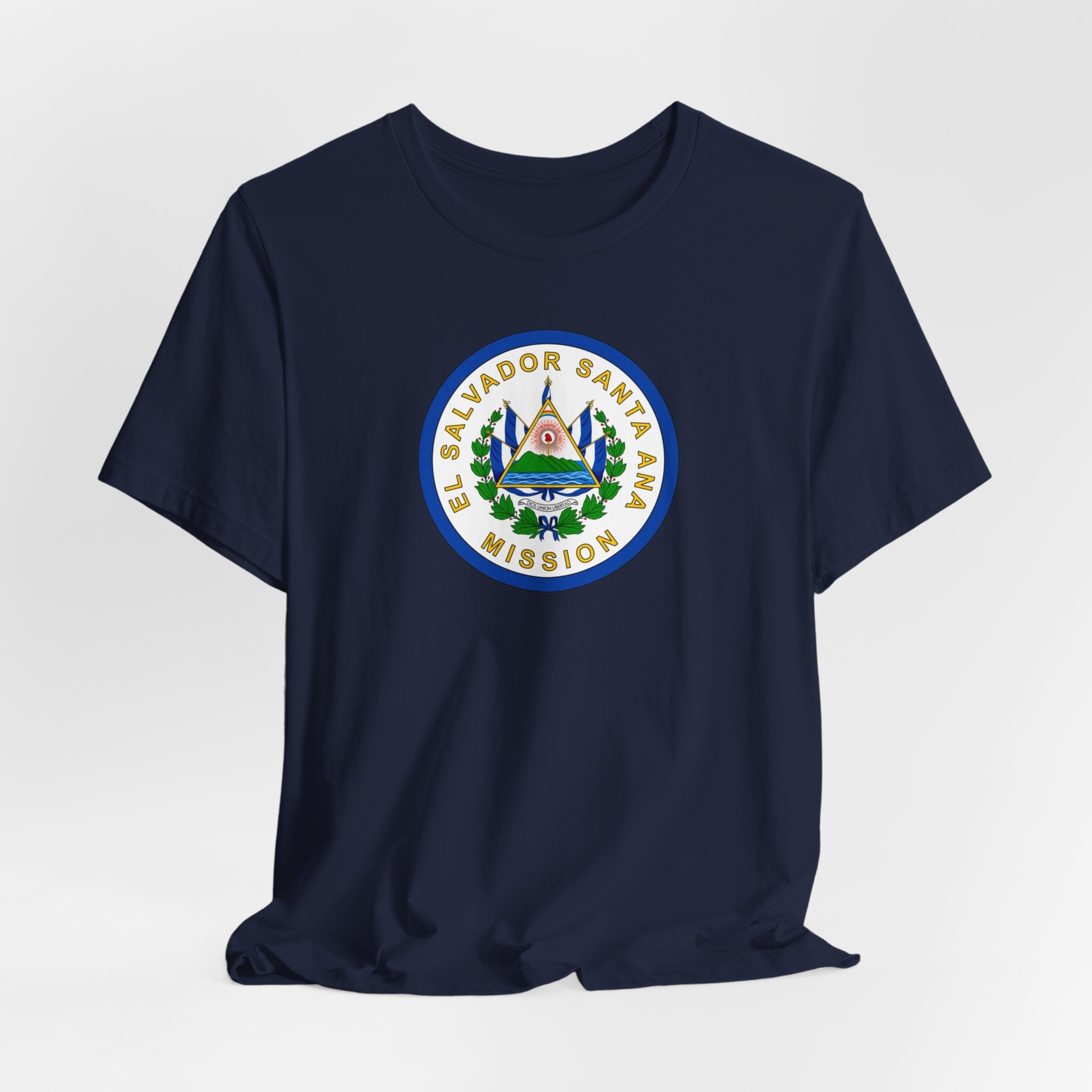 El Salvador Santa Ana Mission Flag Logo (White Border) T-shirt - Mission Wishlist - LDS Missionary Gift Store