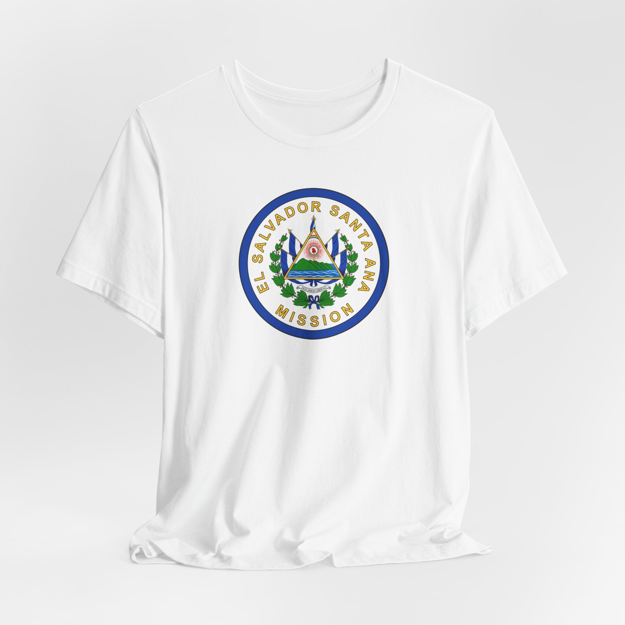 El Salvador Santa Ana Mission Flag Logo (White Border) T-shirt - Mission Wishlist - LDS Missionary Gift Store