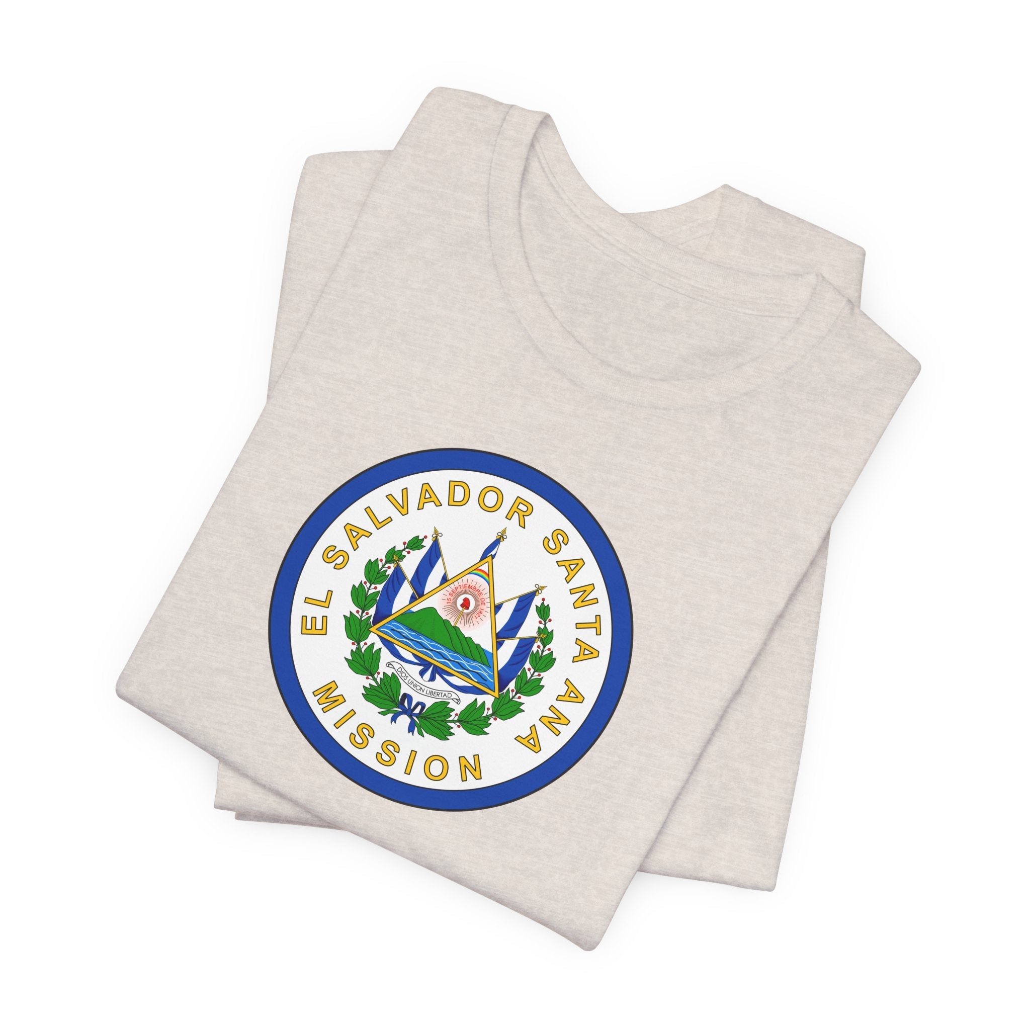 El Salvador Santa Ana Mission Flag Logo (White Border) T-shirt - Mission Wishlist - LDS Missionary Gift Store