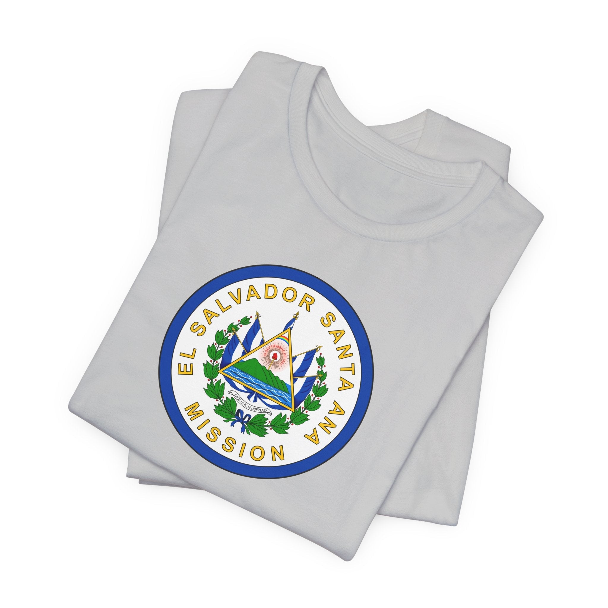 El Salvador Santa Ana Mission Flag Logo (White Border) T-shirt - Mission Wishlist - LDS Missionary Gift Store