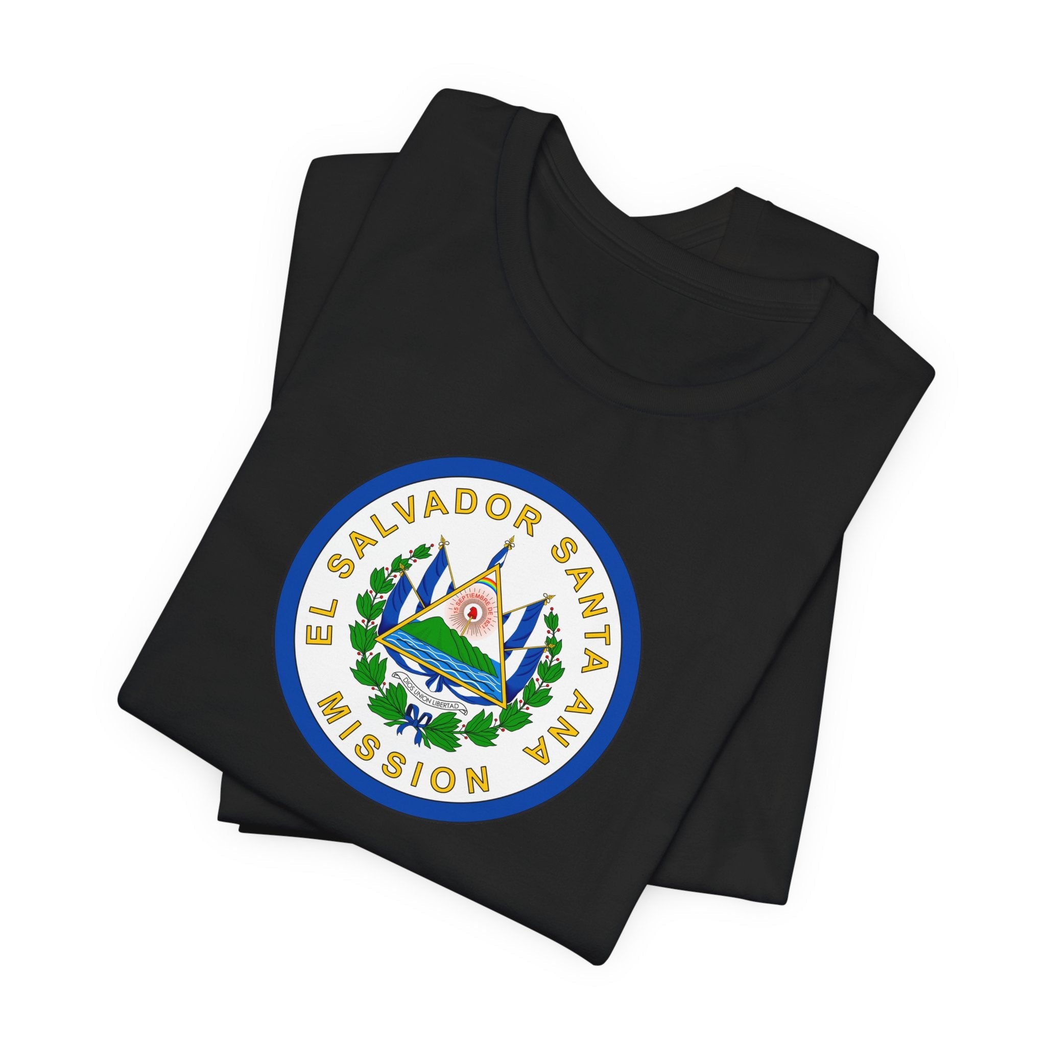 El Salvador Santa Ana Mission Flag Logo (White Border) T-shirt - Mission Wishlist - LDS Missionary Gift Store
