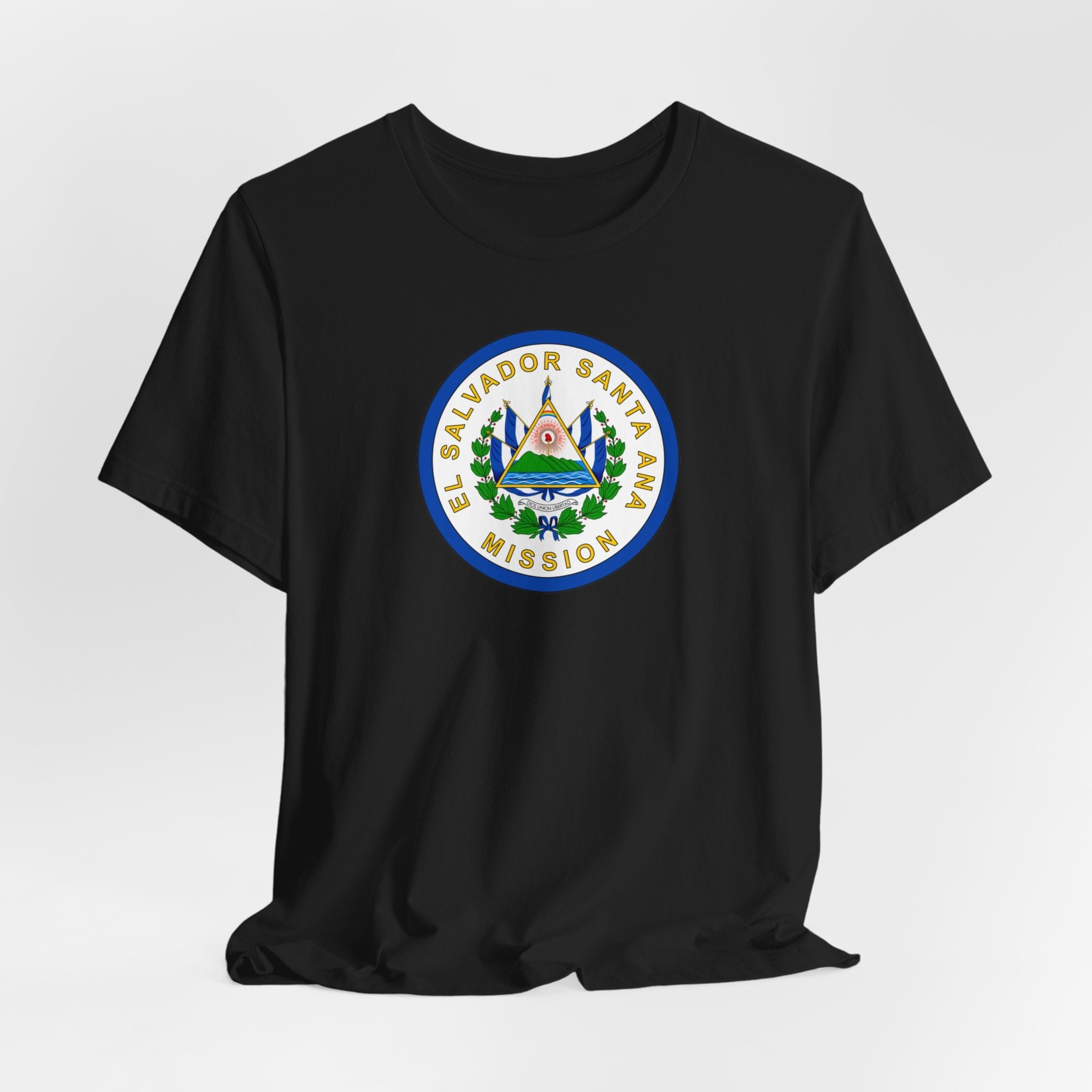 El Salvador Santa Ana Mission Flag Logo (White Border) T-shirt - Mission Wishlist - LDS Missionary Gift Store