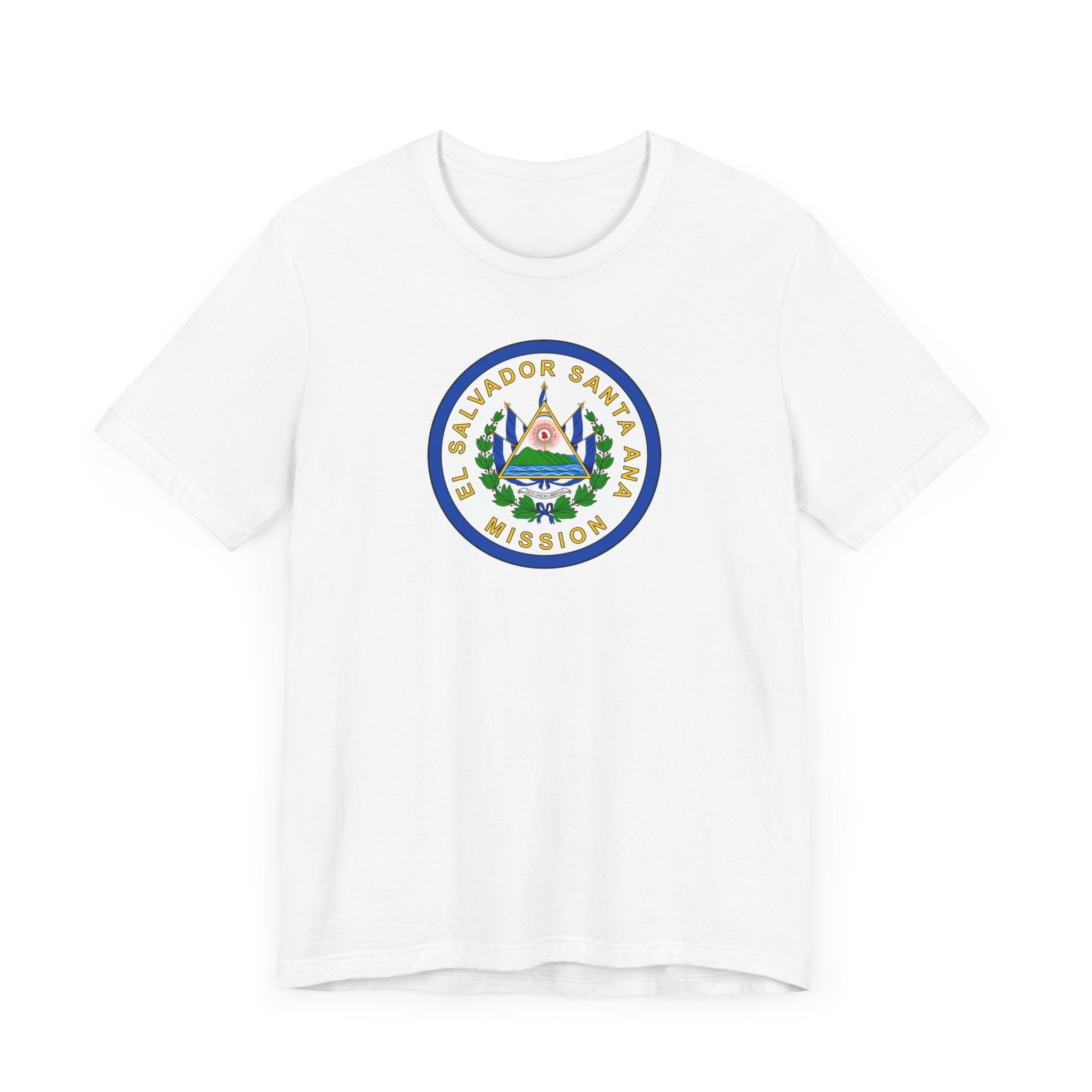 El Salvador Santa Ana Mission Flag Logo (White Border) T-shirt - Mission Wishlist - LDS Missionary Gift Store