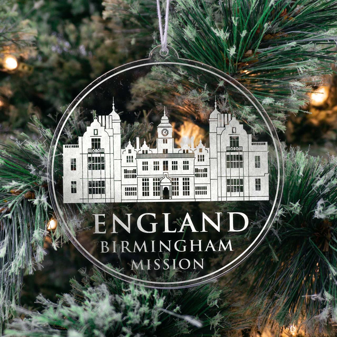 England Birmingham Mission Christmas Ornament - Latter-Day Saint LDS Missionary Gift - Book of Mormon