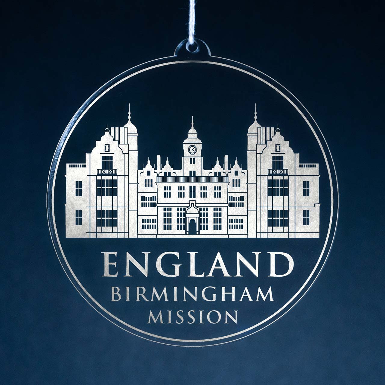 England Birmingham Mission Christmas Ornament - Latter-Day Saint LDS Missionary Gift - Book of Mormon