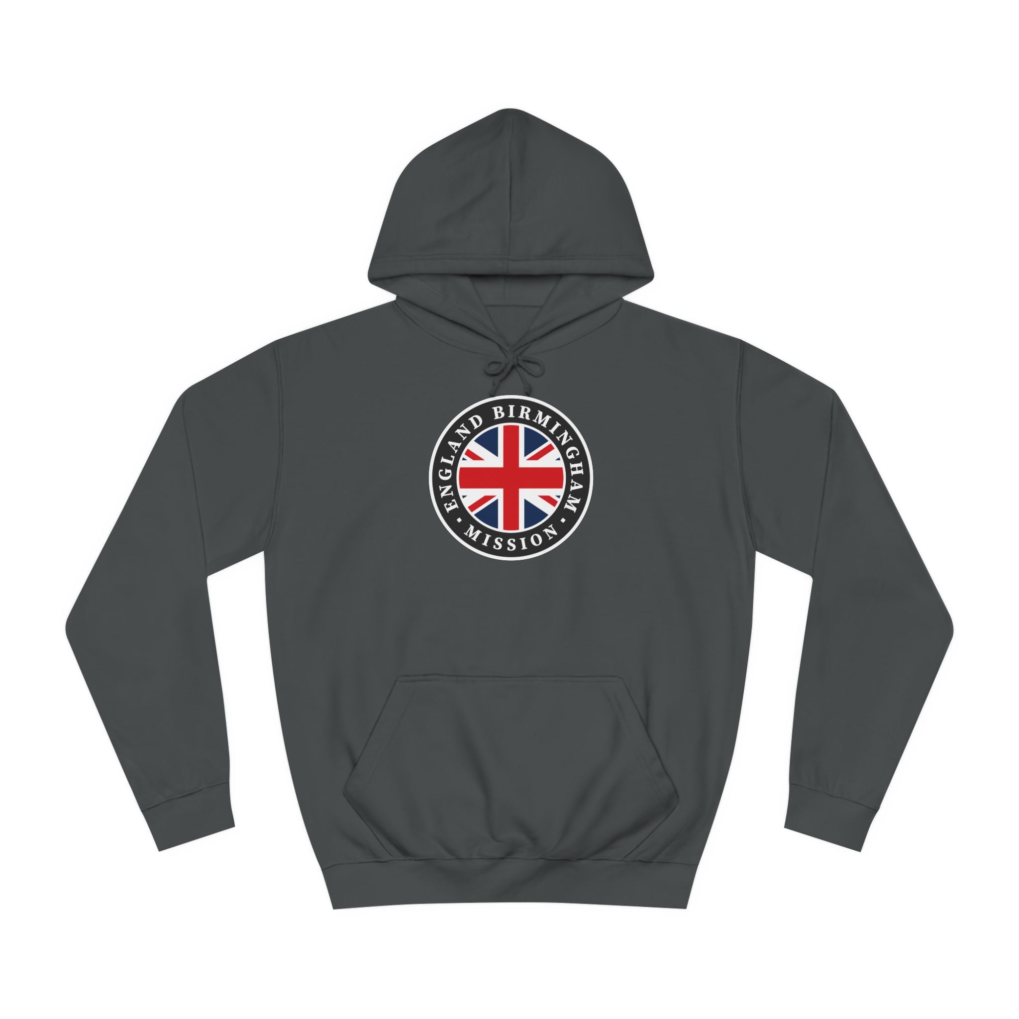 England Birmingham Mission Flag Logo (Black Border) College Hoodie - Mission Wishlist - LDS Missionary Gift Store