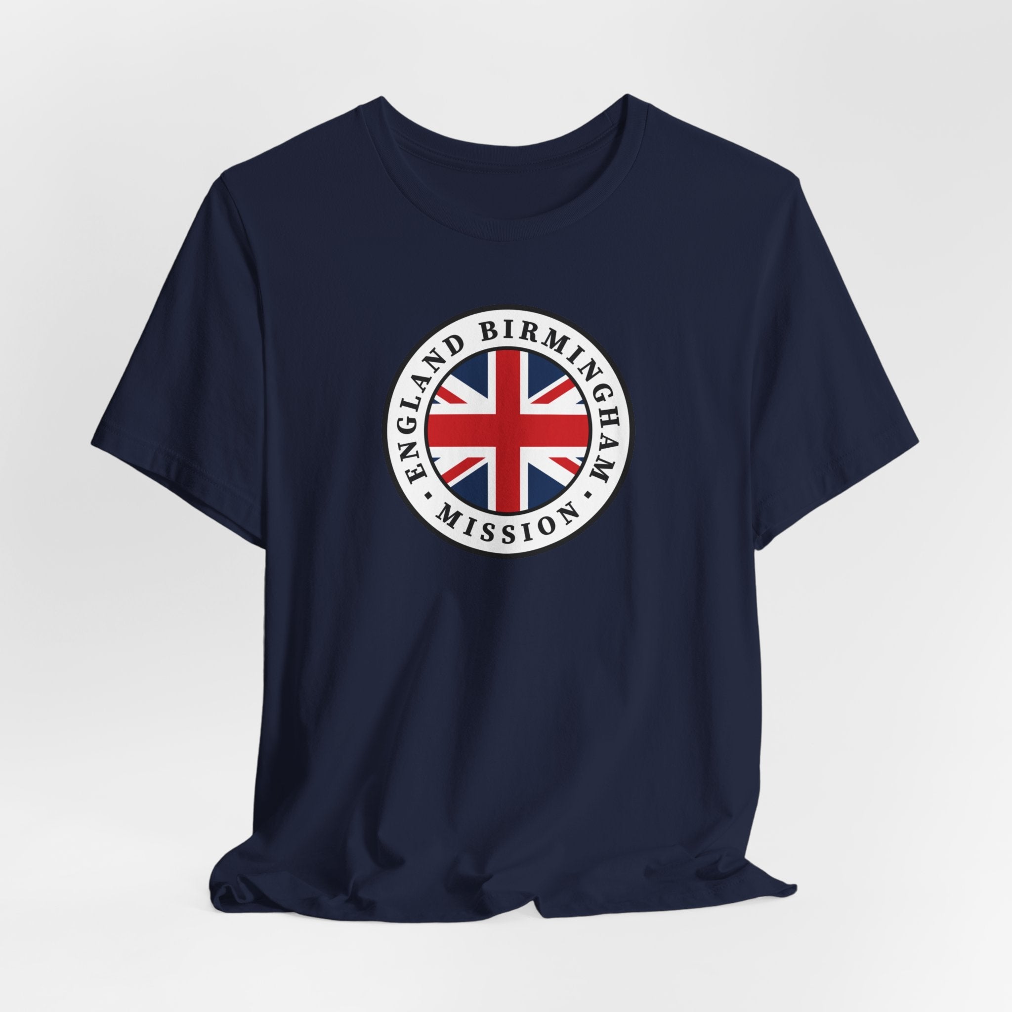 England Birmingham Mission Flag Logo (White Border) T-shirt - Mission Wishlist - LDS Missionary Gift Store