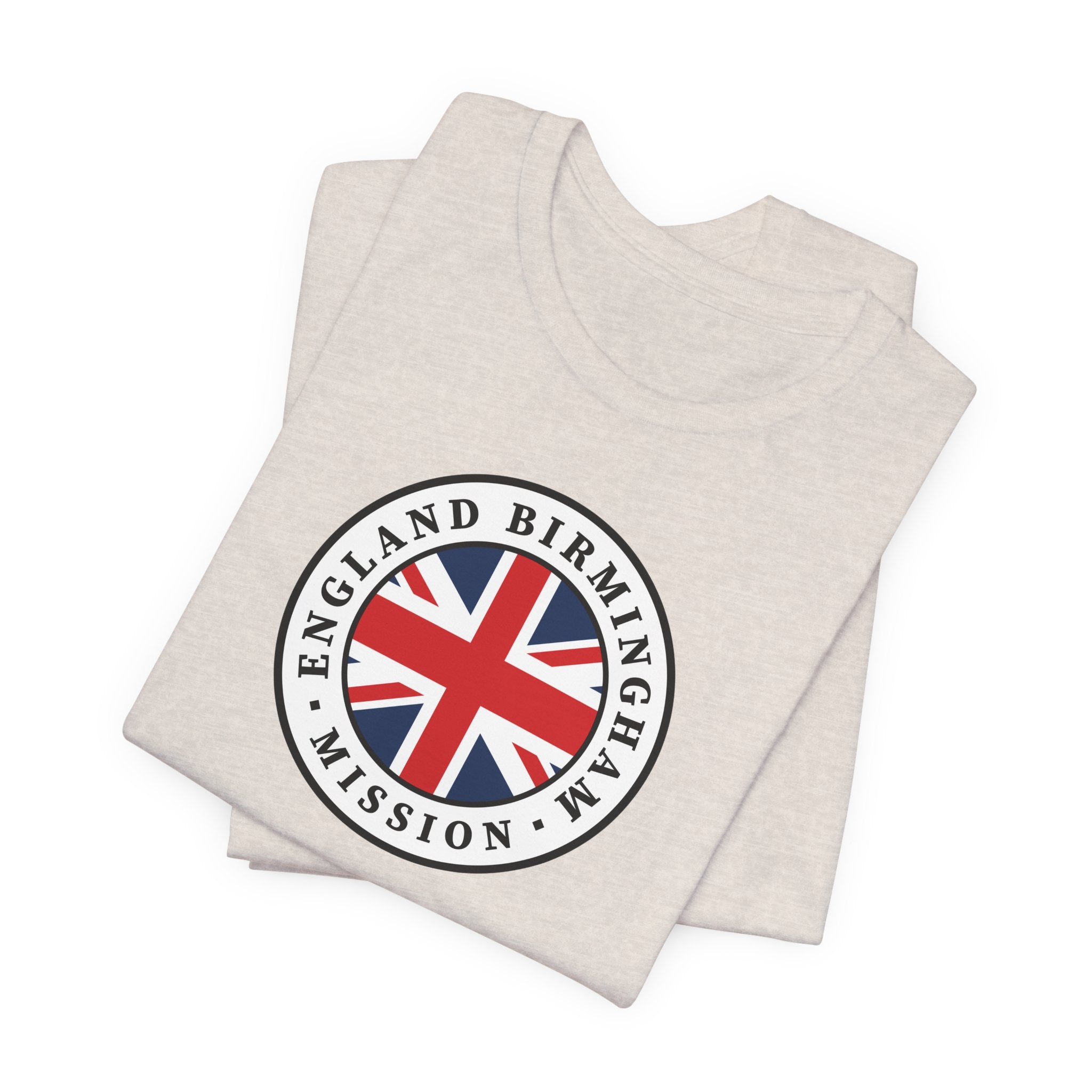 England Birmingham Mission Flag Logo (White Border) T-shirt - Mission Wishlist - LDS Missionary Gift Store