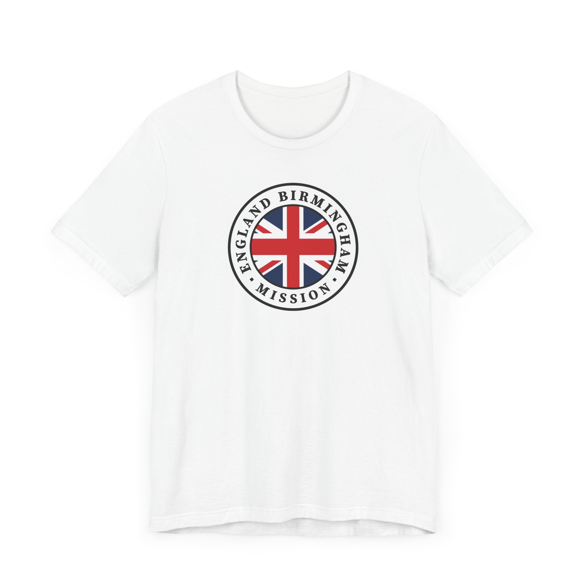 England Birmingham Mission Flag Logo (White Border) T-shirt - Mission Wishlist - LDS Missionary Gift Store