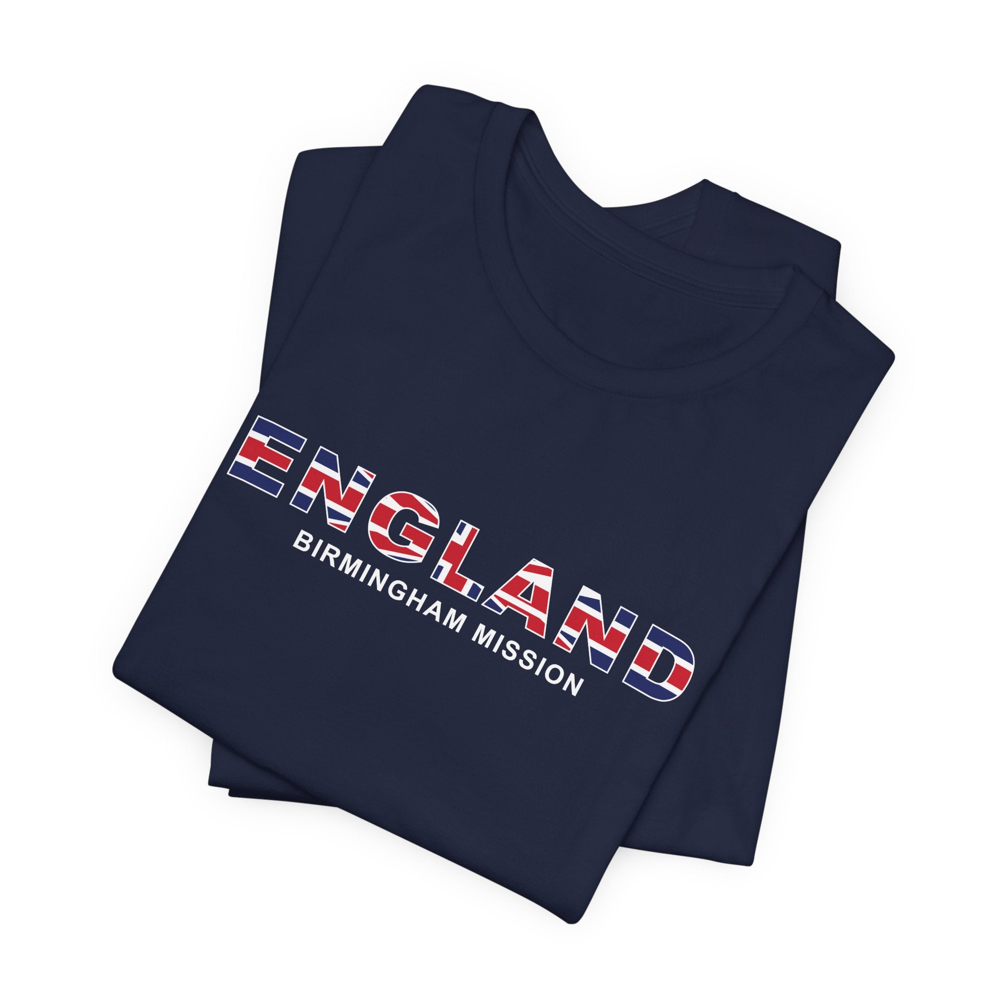 England Birmingham Mission Flag Title T-shirt - Mission Wishlist - LDS Missionary Gift Store