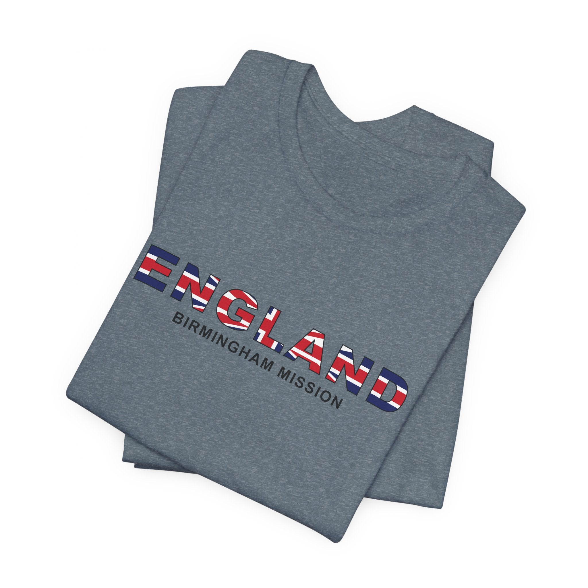 England Birmingham Mission Flag Title T-shirt - Mission Wishlist - LDS Missionary Gift Store