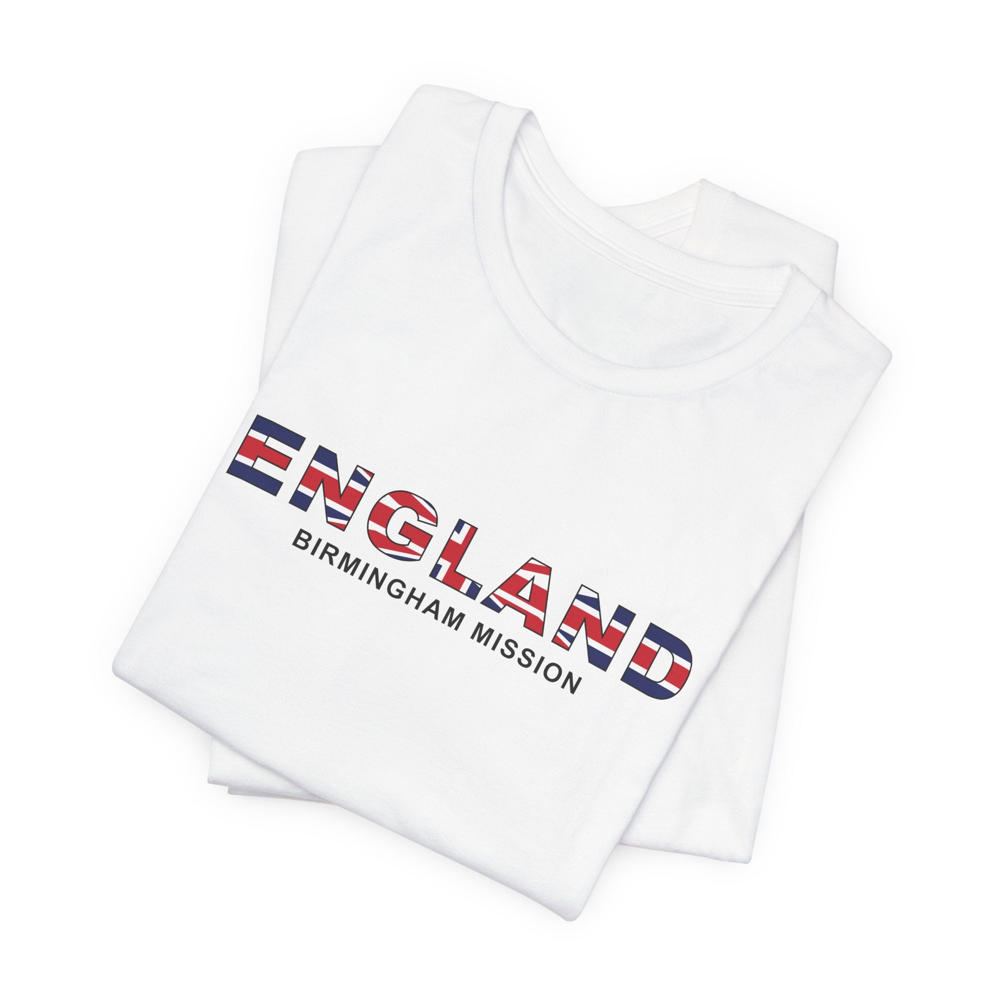 England Birmingham Mission Flag Title T-shirt - Mission Wishlist - LDS Missionary Gift Store