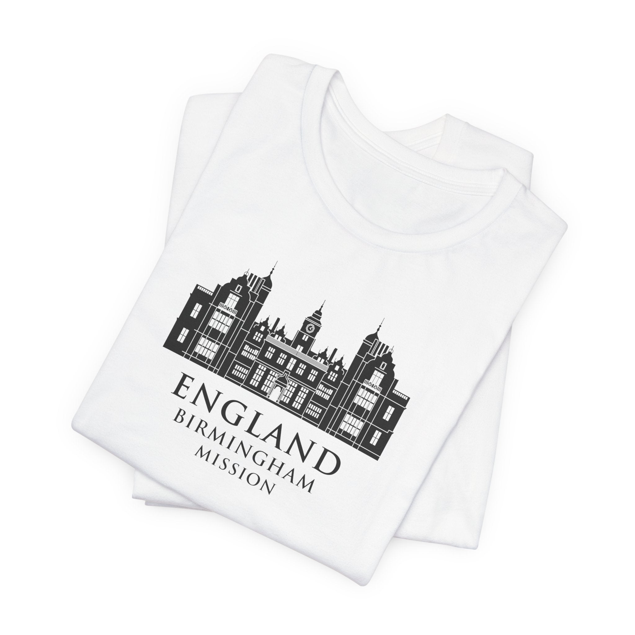 England Birmingham Mission Monochrome Logo T-Shirt - Mission Wishlist - LDS Missionary Gift Store