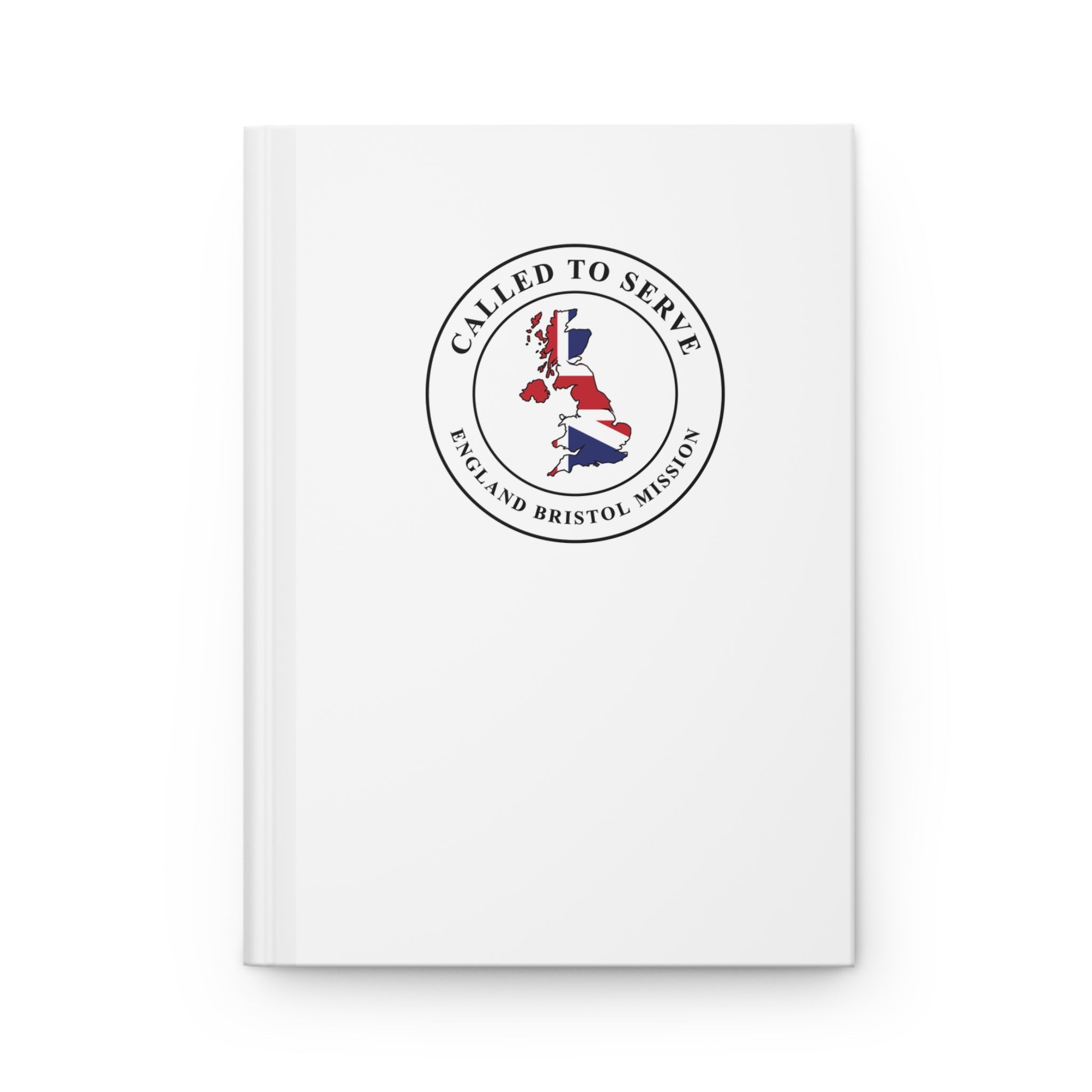 England Bristol Mission Flag Map Called to Serve White Hardcover Journal Matte - Mission Wishlist - LDS Missionary Gift Store