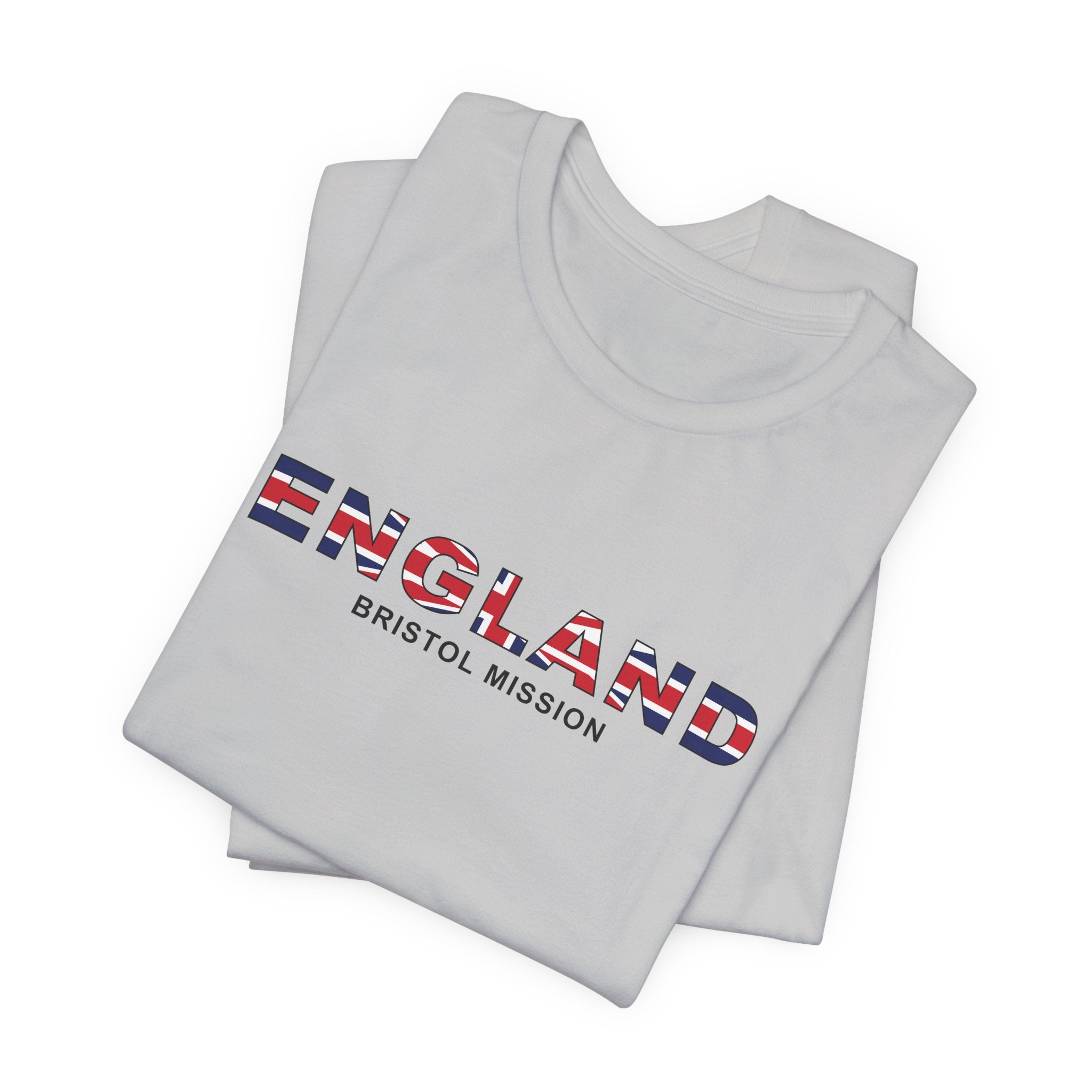 England Bristol Mission Flag Title T-shirt - Latter-Day Saint LDS Missionary Gift - Book of Mormon