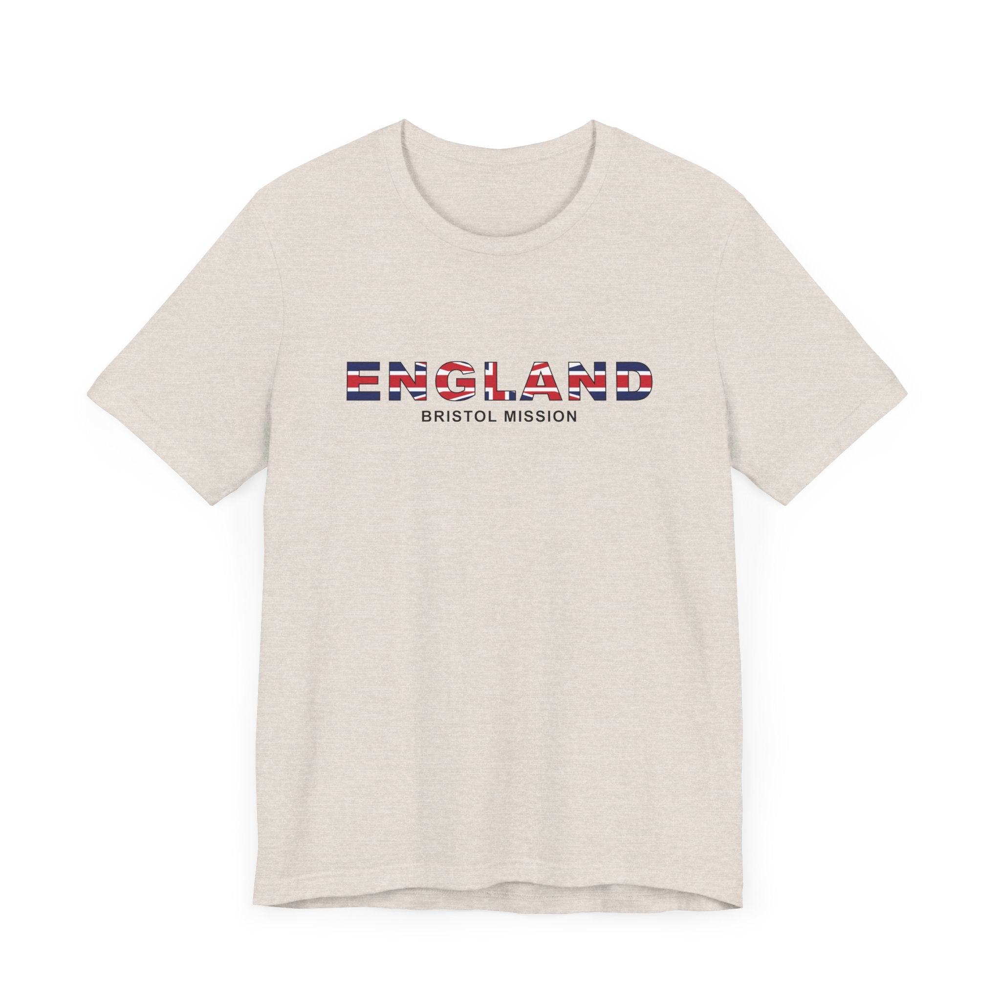 England Bristol Mission Flag Title T-shirt - Latter-Day Saint LDS Missionary Gift - Book of Mormon