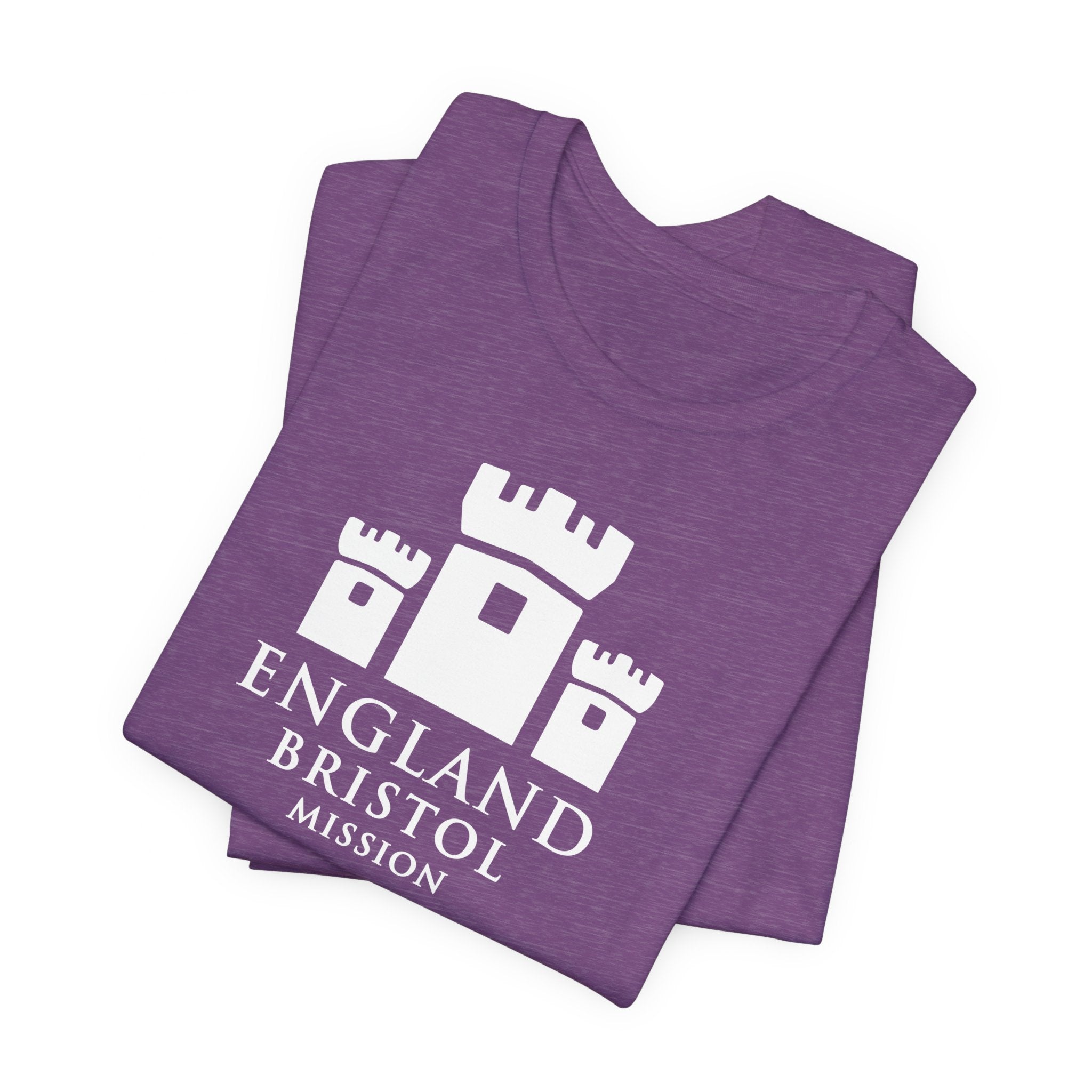 England Bristol Mission Monochrome Logo T-Shirt - Latter-Day Saint LDS Missionary Gift - Book of Mormon