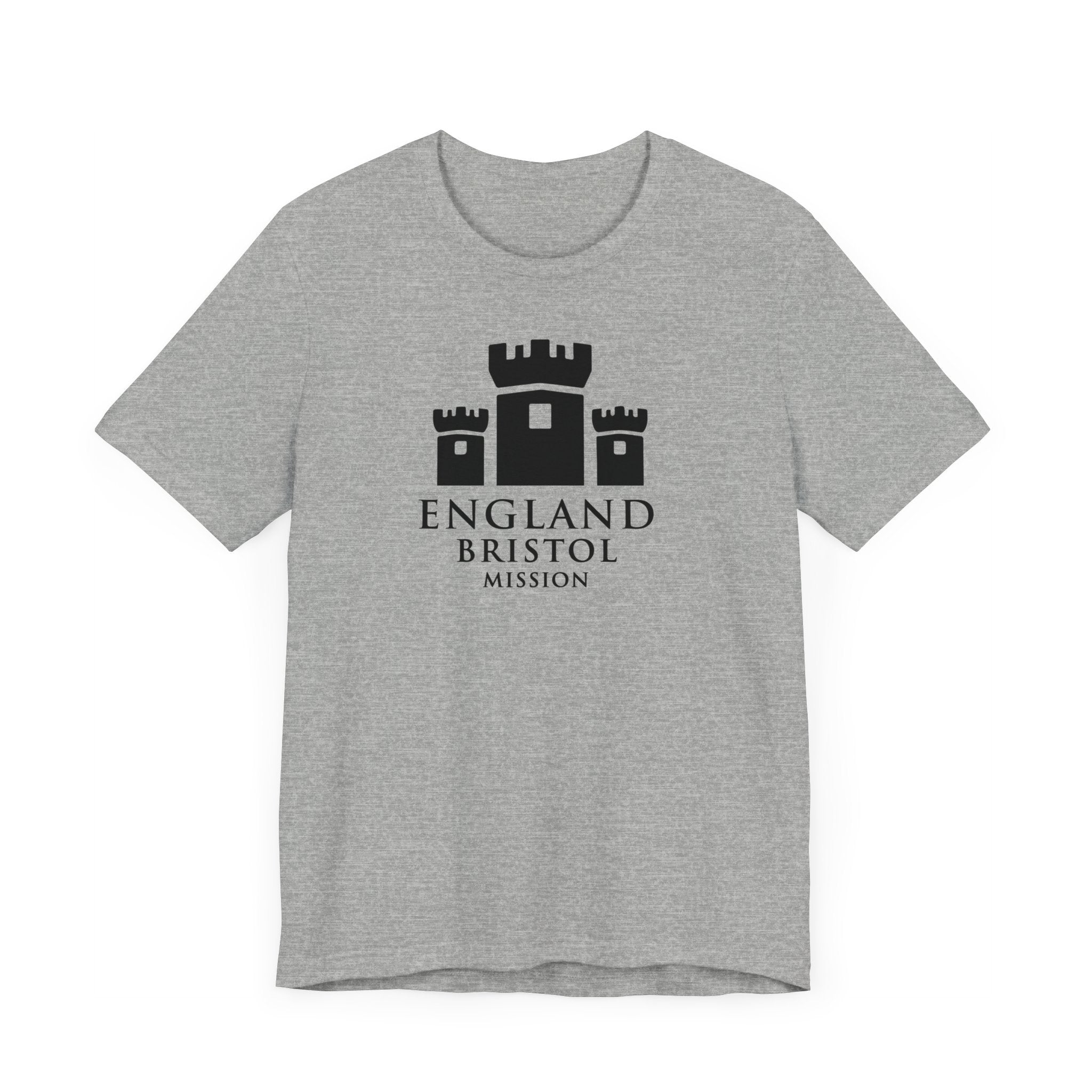 England Bristol Mission Monochrome Logo T-Shirt - Latter-Day Saint LDS Missionary Gift - Book of Mormon