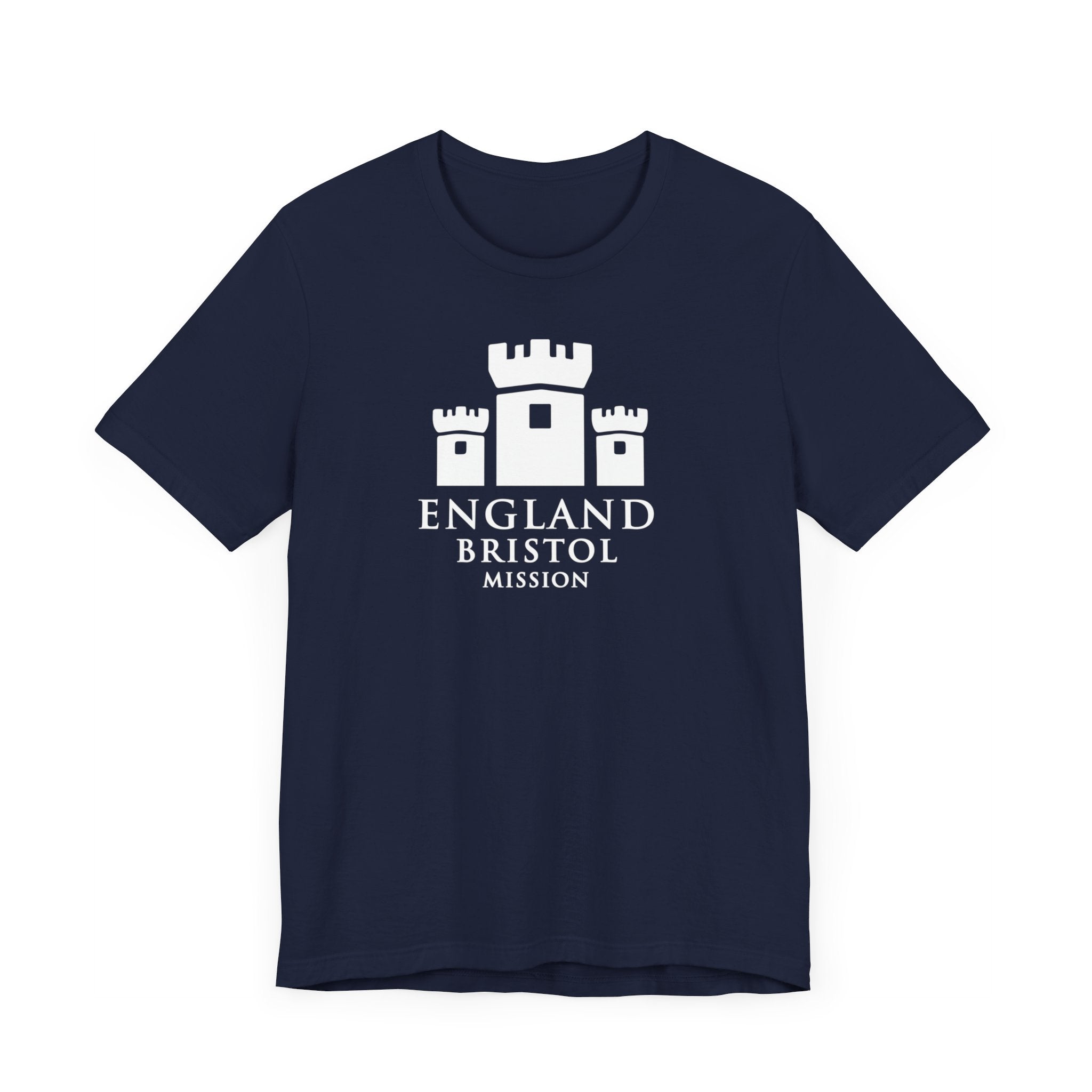 England Bristol Mission Monochrome Logo T-Shirt - Latter-Day Saint LDS Missionary Gift - Book of Mormon