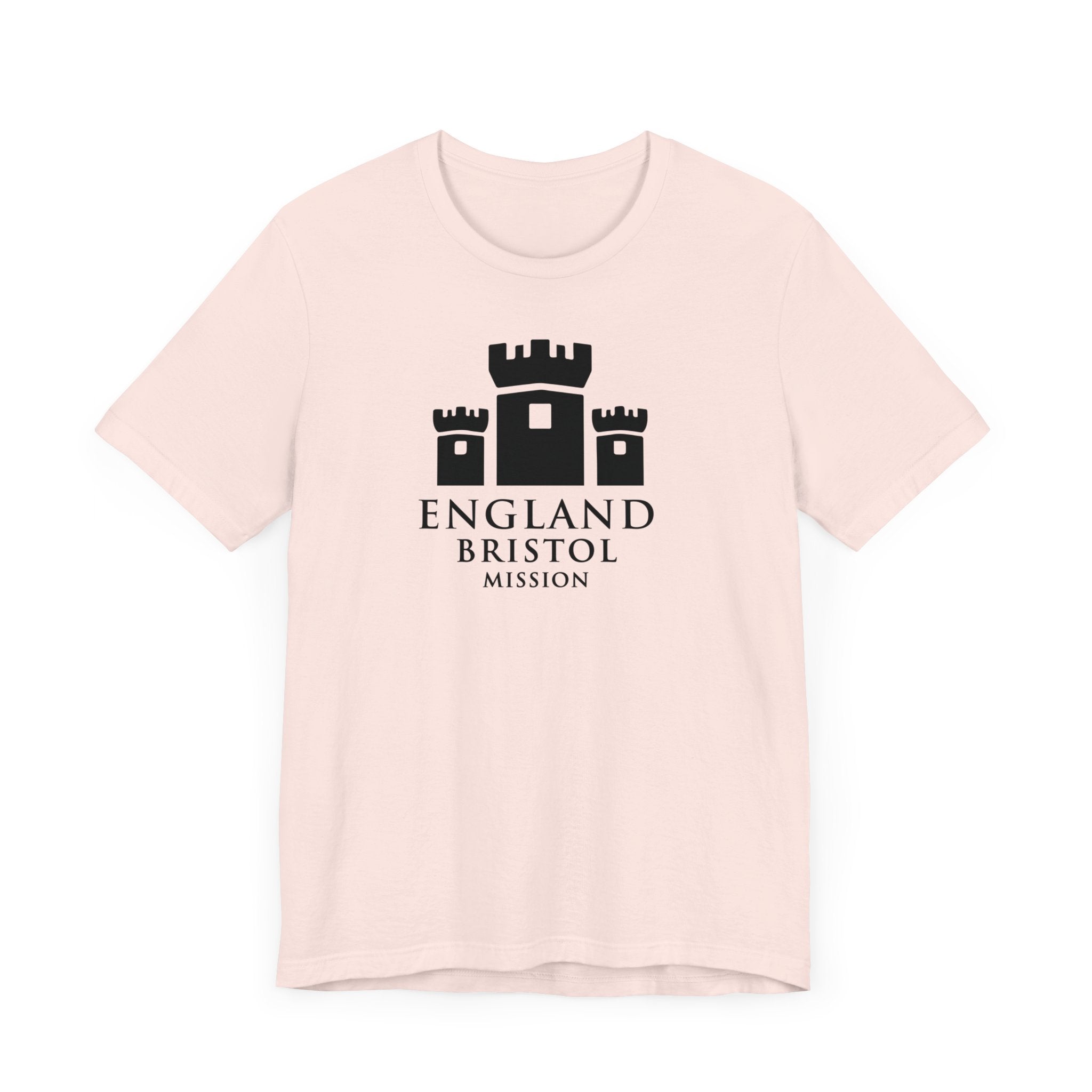 England Bristol Mission Monochrome Logo T-Shirt - Latter-Day Saint LDS Missionary Gift - Book of Mormon