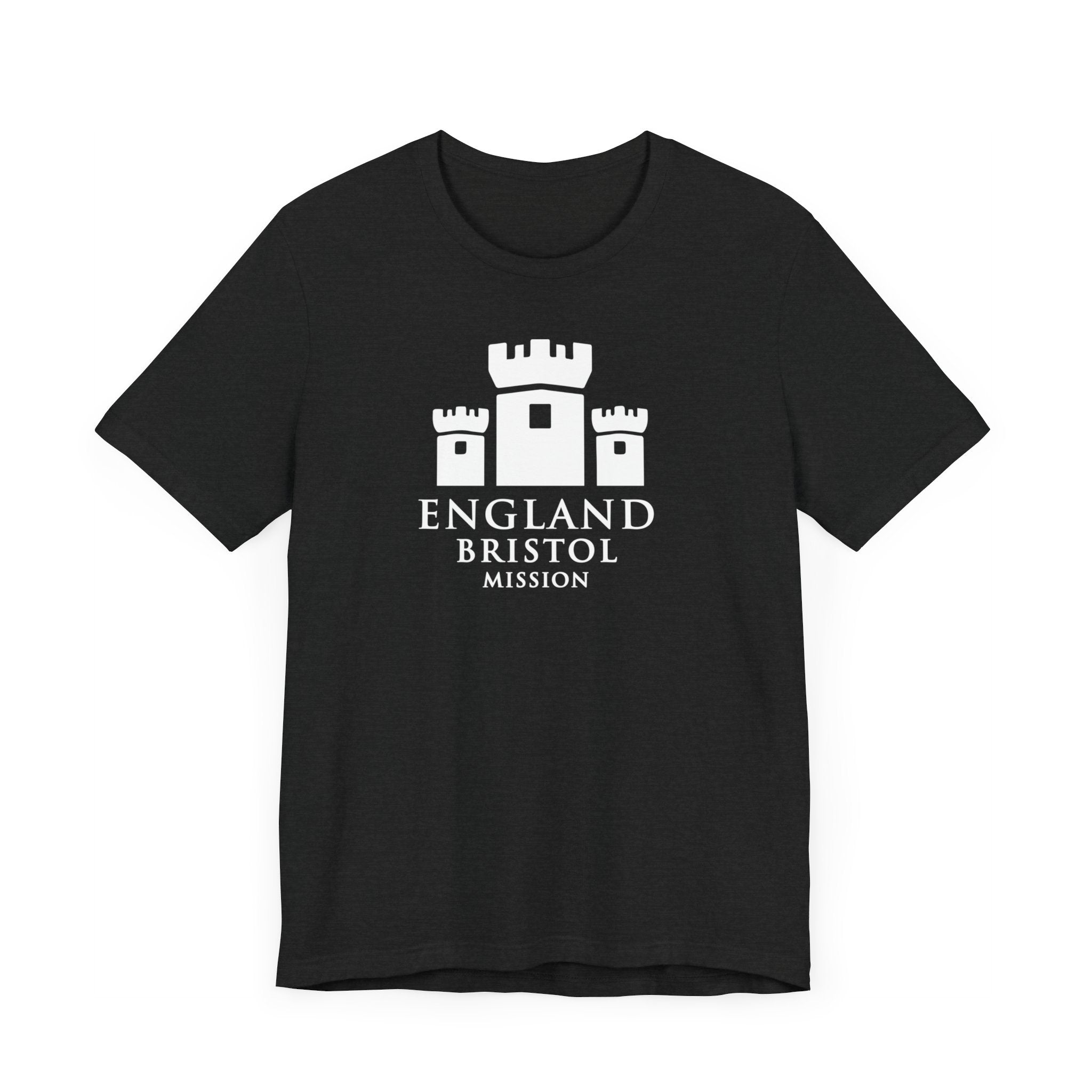 England Bristol Mission Monochrome Logo T-Shirt - Latter-Day Saint LDS Missionary Gift - Book of Mormon