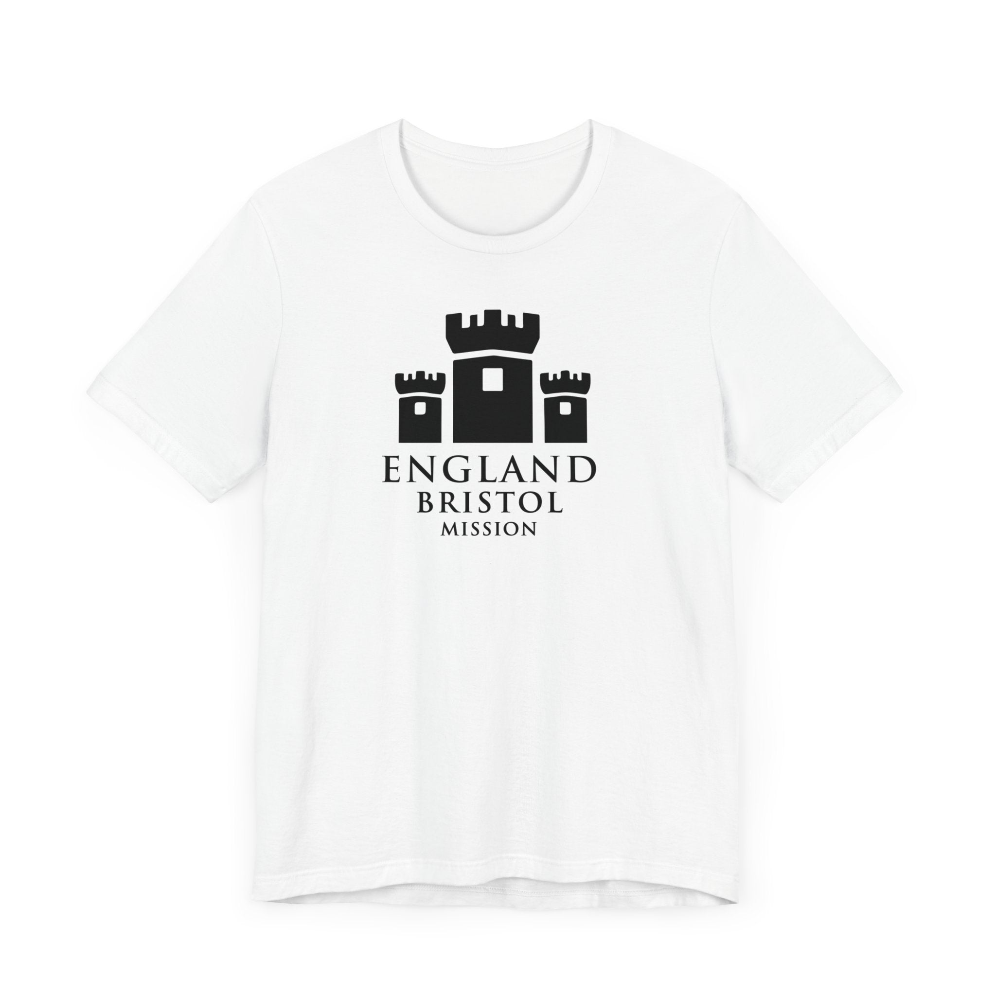 England Bristol Mission Monochrome Logo T-Shirt - Latter-Day Saint LDS Missionary Gift - Book of Mormon