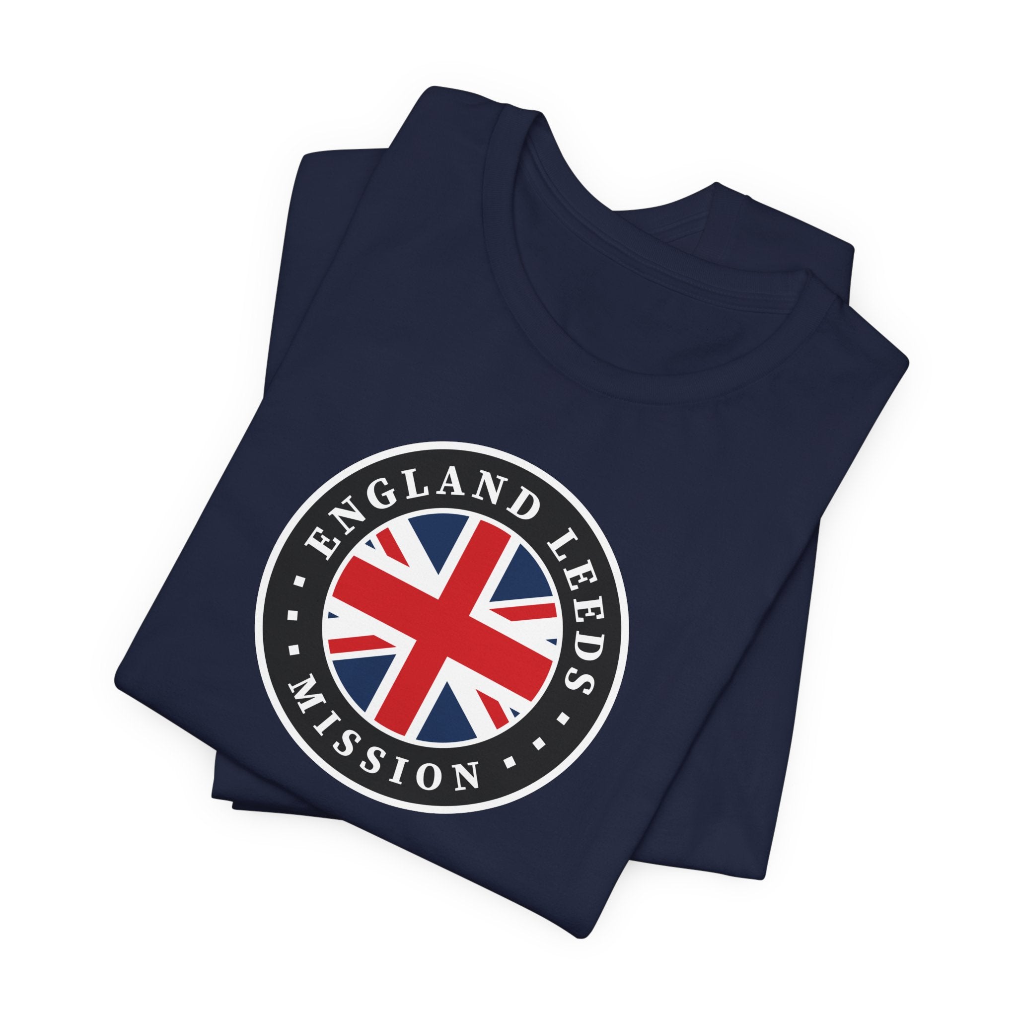 England Leeds Mission Flag Logo (Black Border) T-shirt - Mission Wishlist - LDS Missionary Gift Store