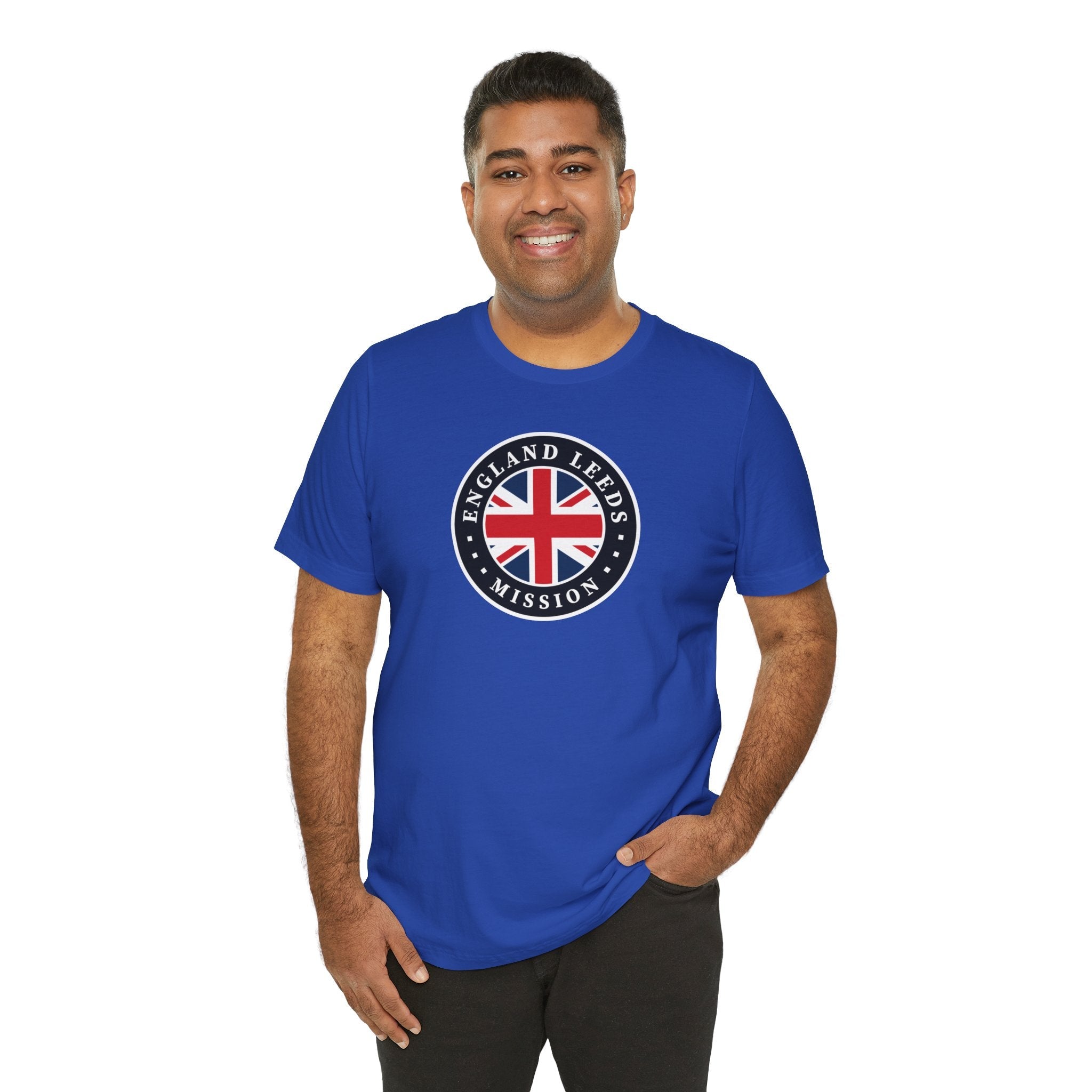 England Leeds Mission Flag Logo (Black Border) T-shirt - Mission Wishlist - LDS Missionary Gift Store